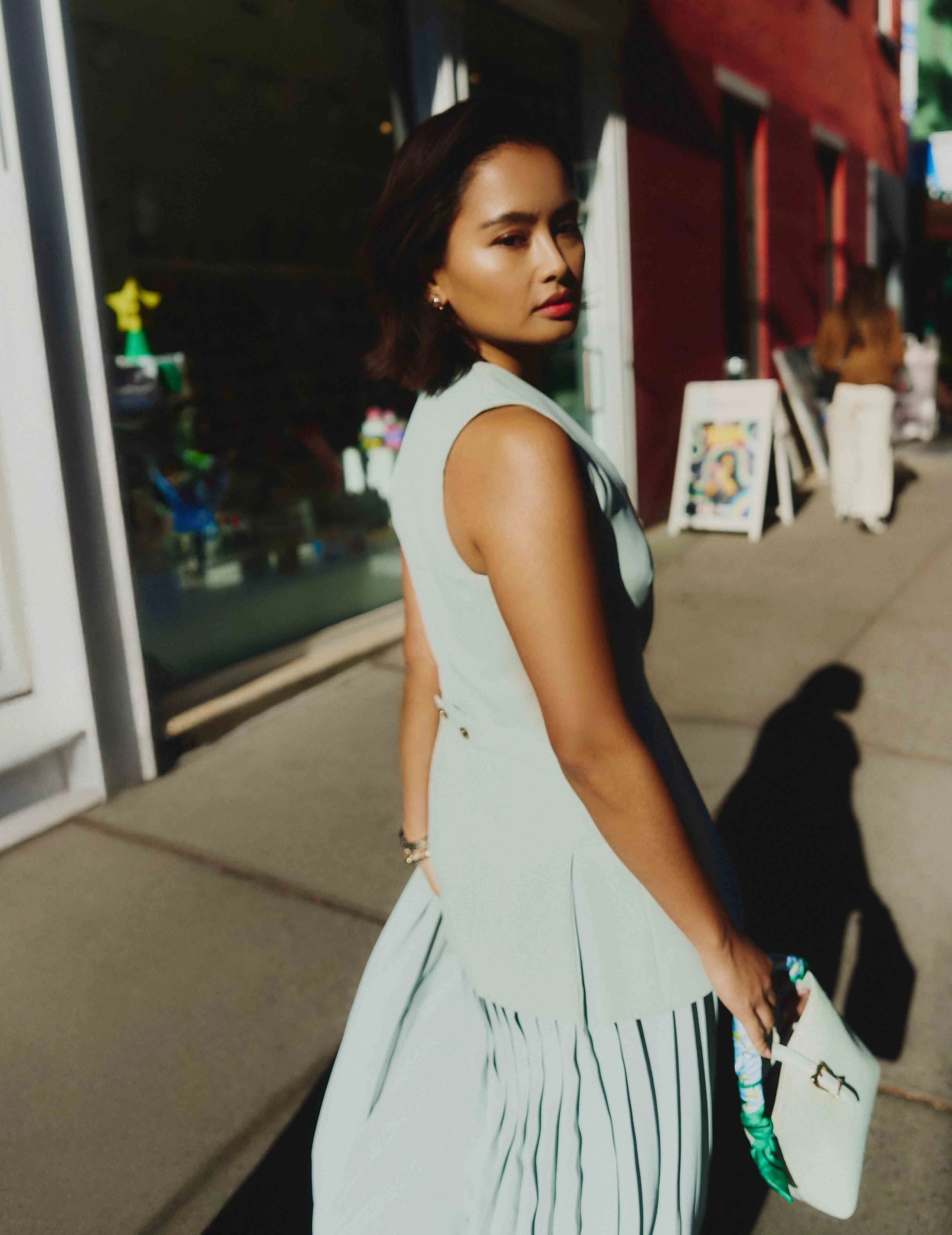 Pull on Pleated Skirt