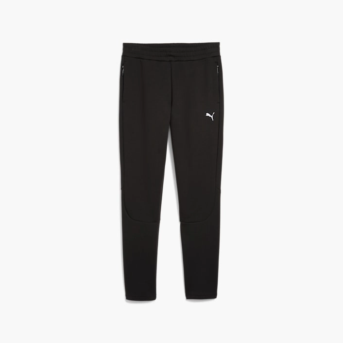 PUMA MEN'S EVOSTRIPE BLACK TRACKPANTS