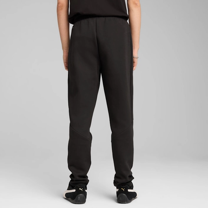 PUMA MEN'S EVOSTRIPE BLACK TRACKPANTS