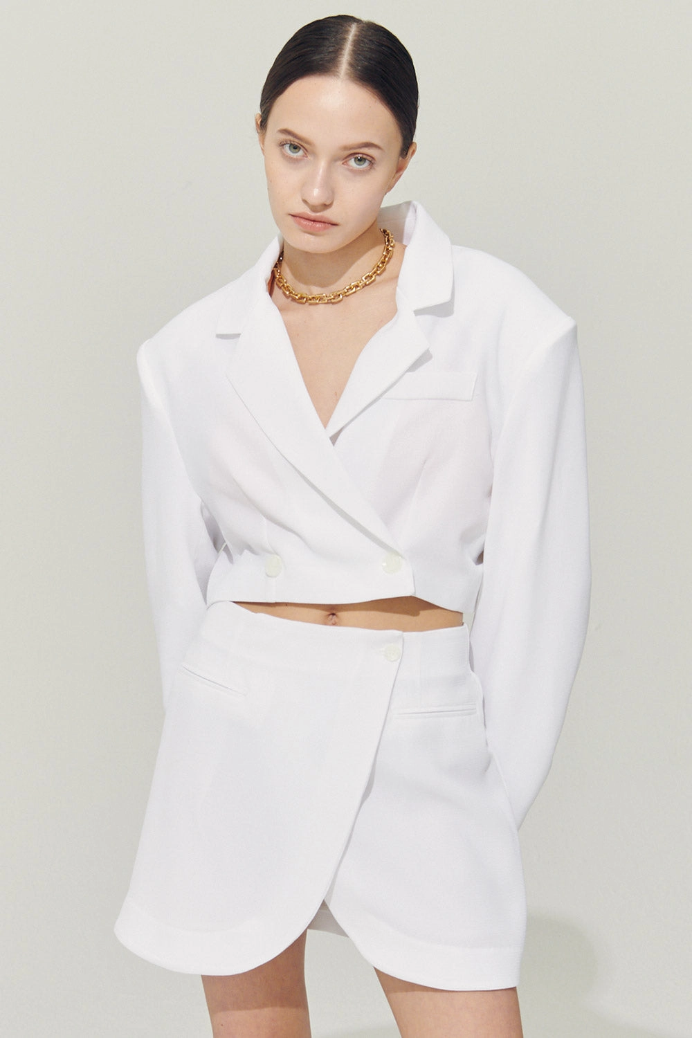Re:born Eva Tulip Wrap Mini Skirt