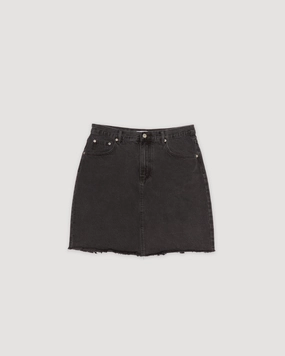 Re-Worn Cotton Denim Mini Skirt