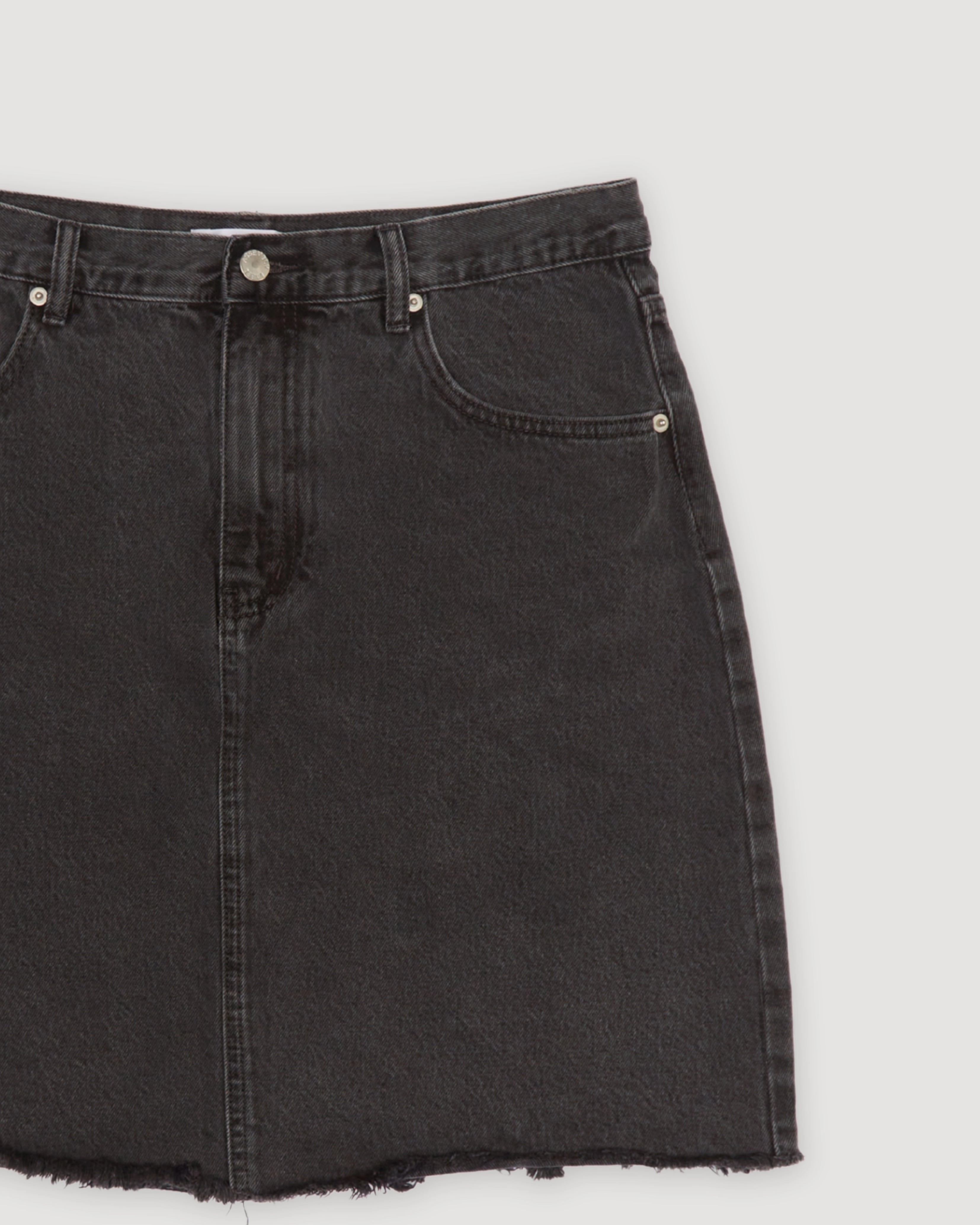 Re-Worn Cotton Denim Mini Skirt