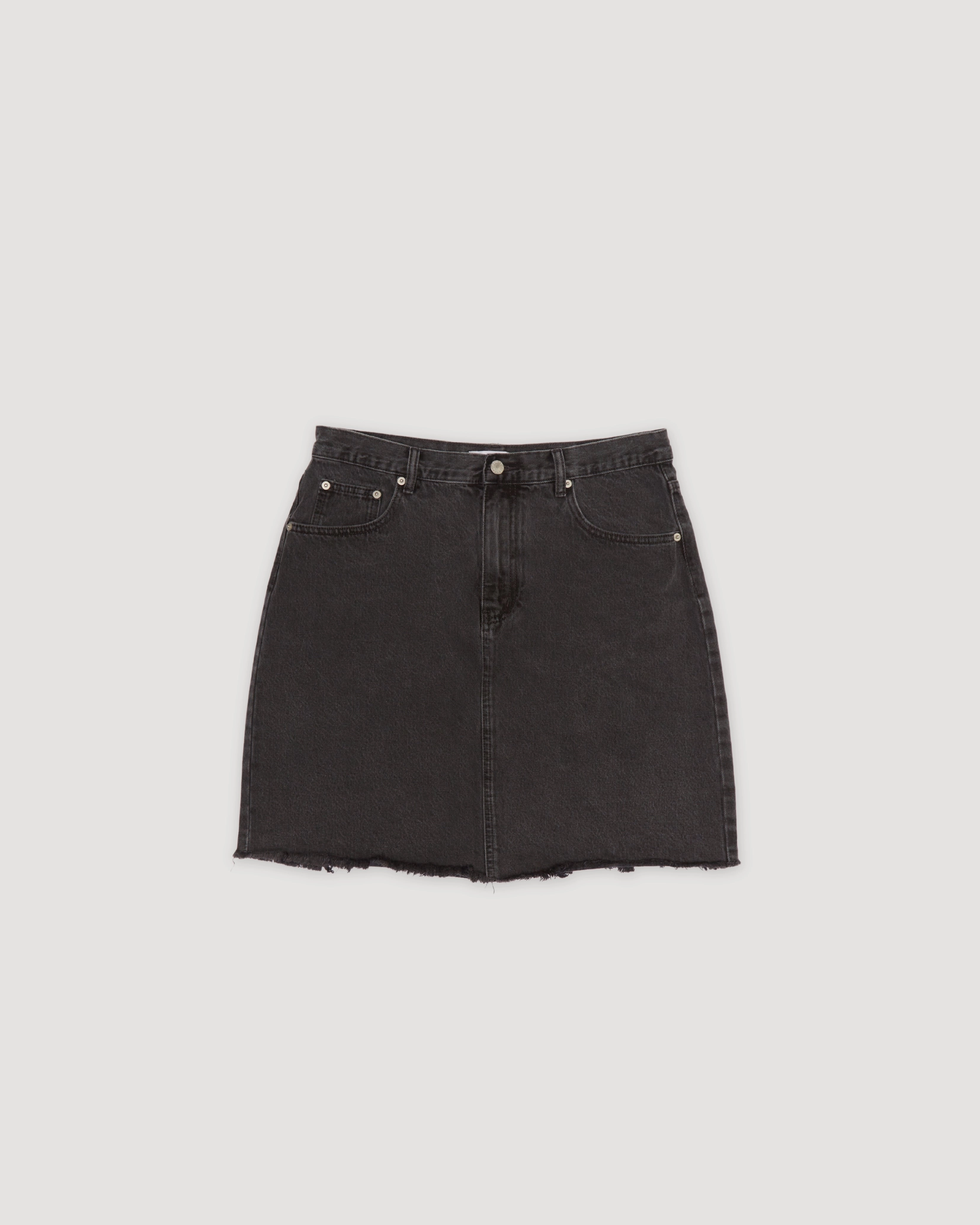 Re-Worn Cotton Denim Mini Skirt