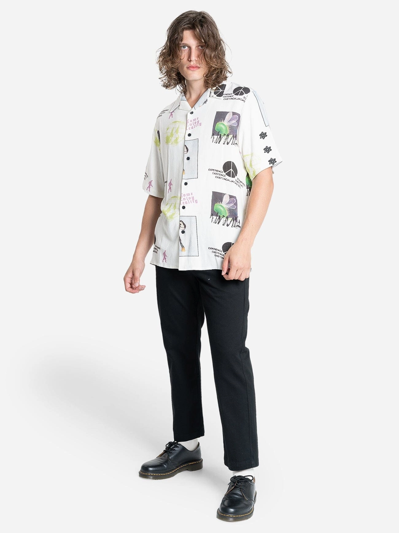 Reality Check Bowling Shirt - Natural
