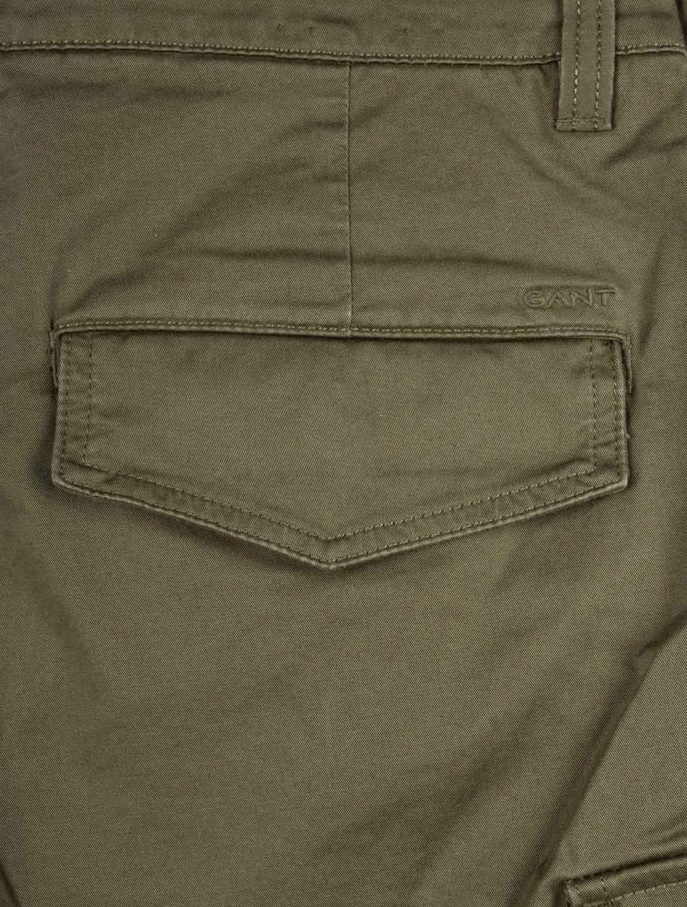 Relaxed Twill Cargo Shorts Juniper Green