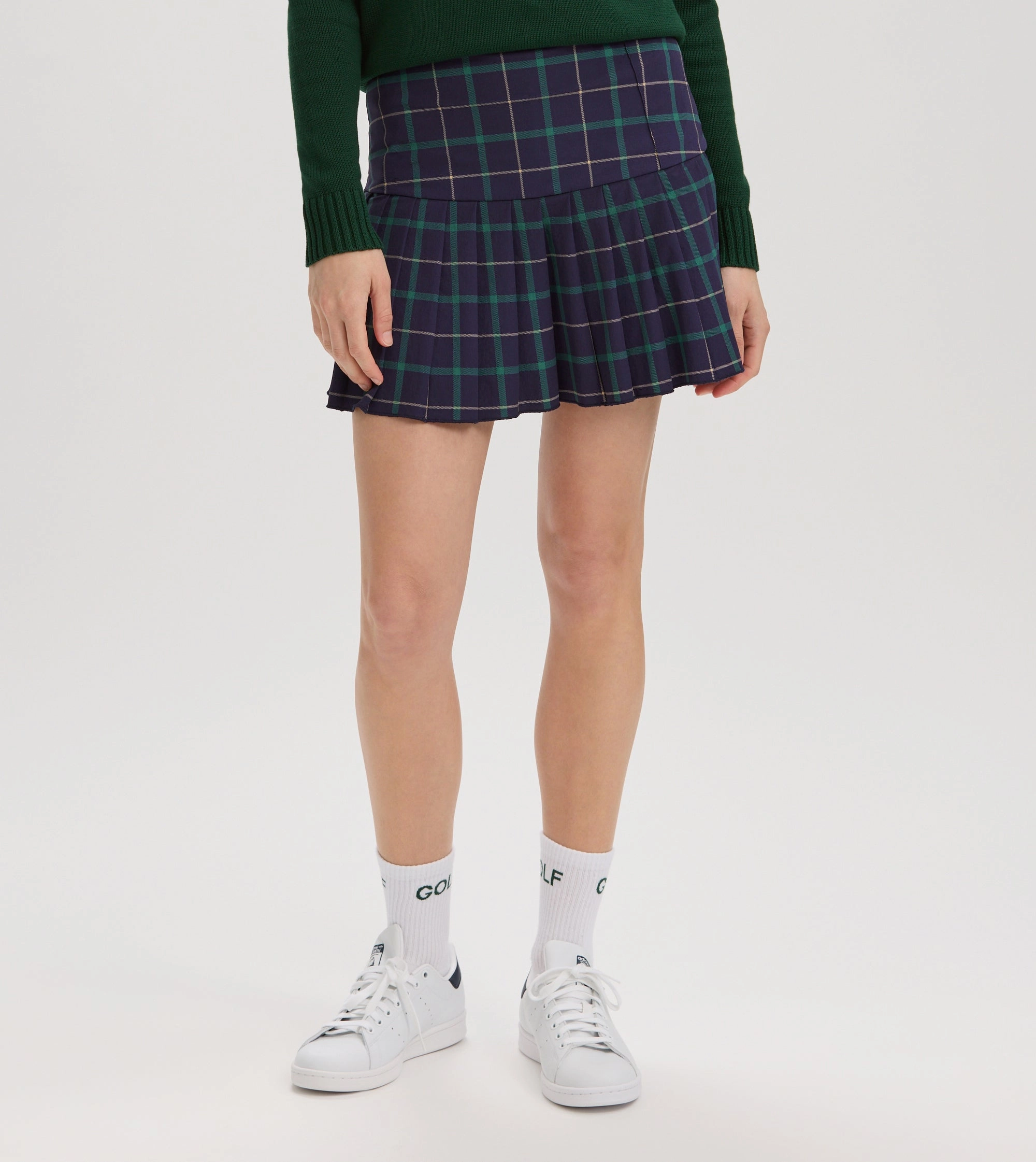 Renwick Plaid Pleated Skort