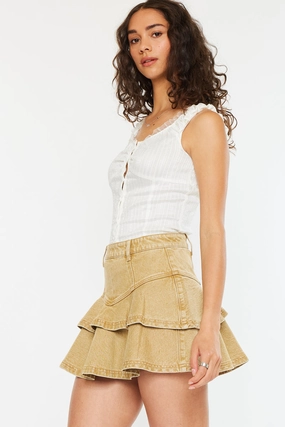 Rue High Rise Mini Denim Skirt