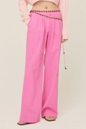 Sabrina Pintucked Wide Pants