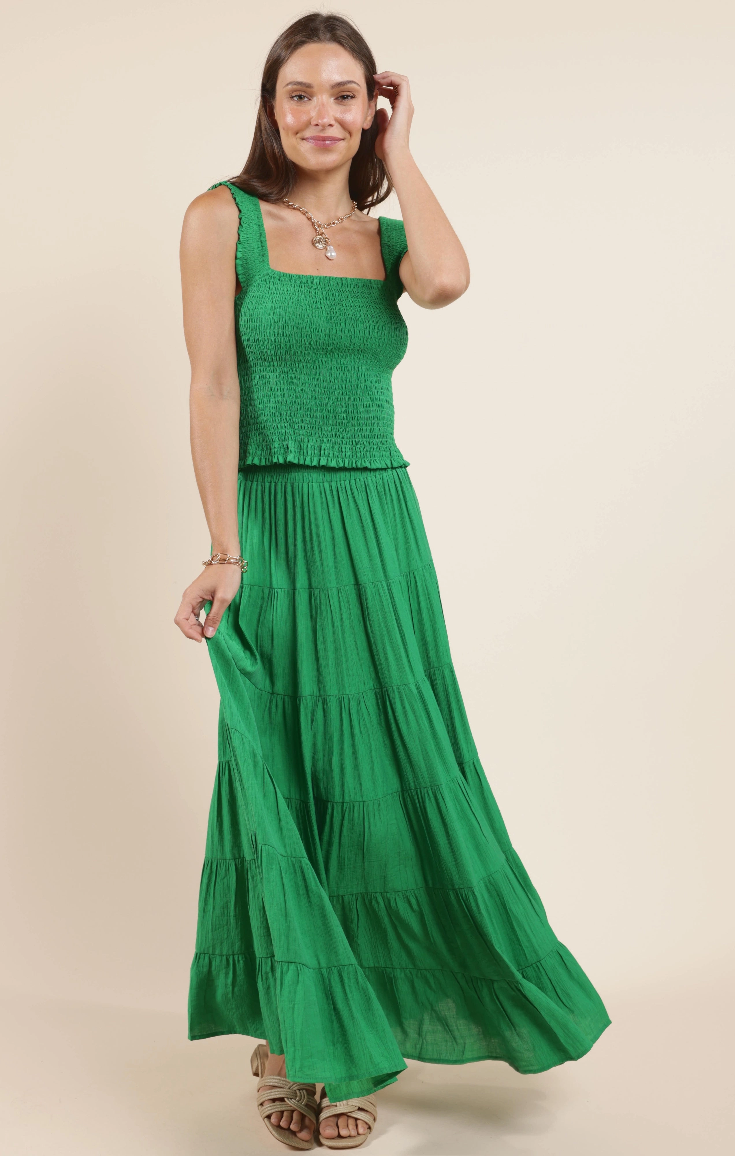 Sadie And Sage Socialize 2Way Maxi Skirt Or Midi Dress