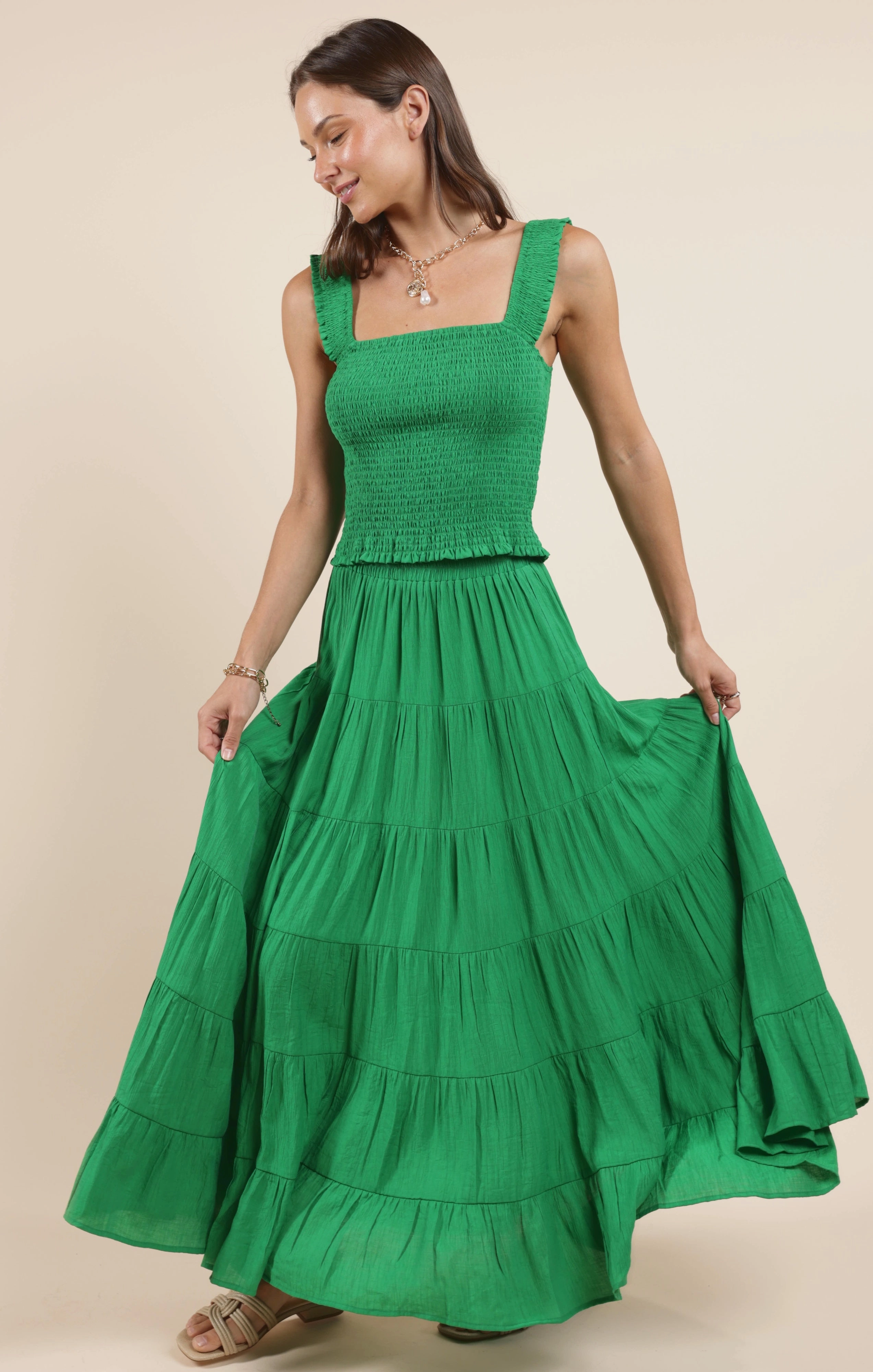 Sadie And Sage Socialize 2Way Maxi Skirt Or Midi Dress