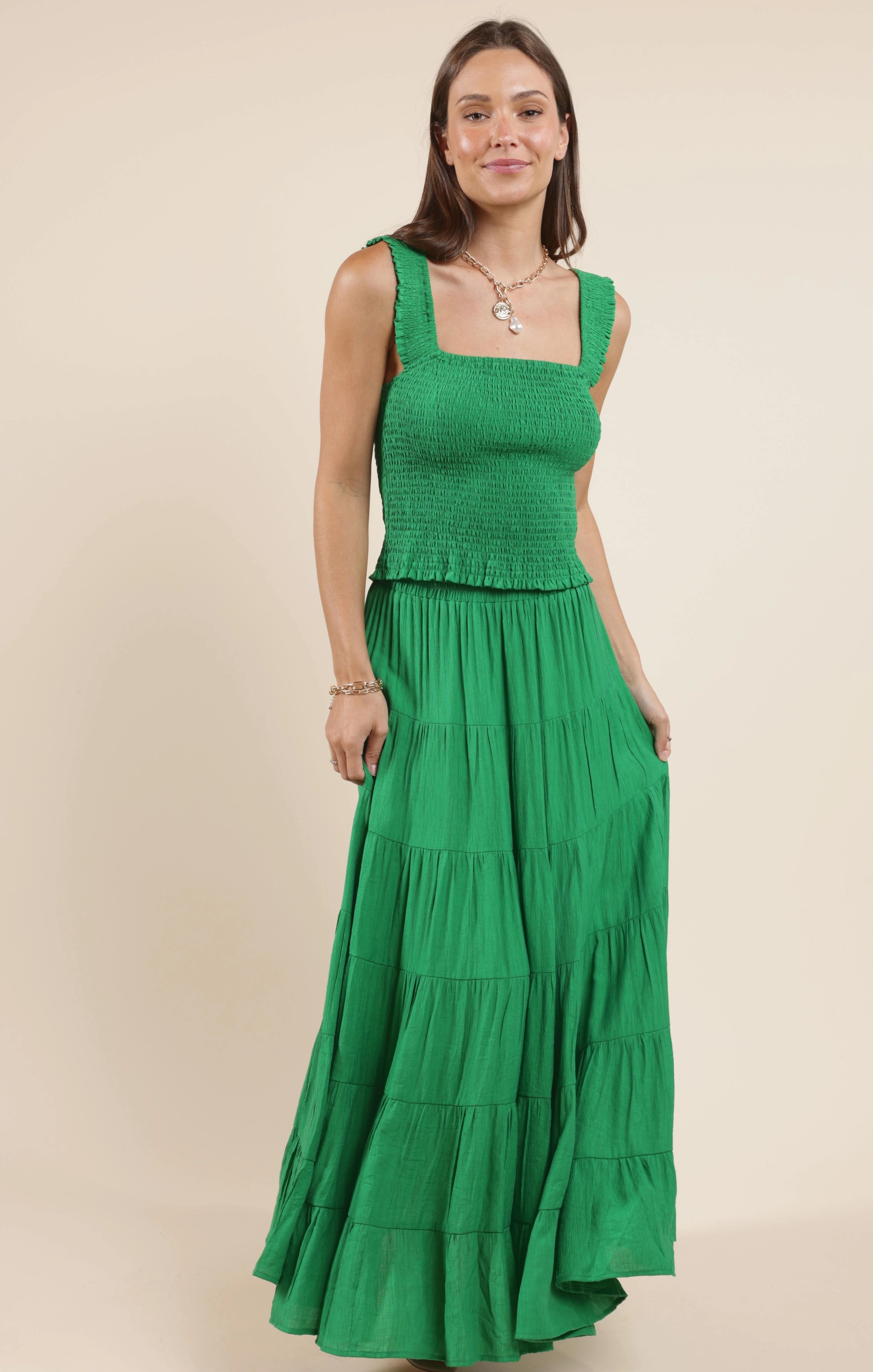Sadie And Sage Socialize 2Way Maxi Skirt Or Midi Dress