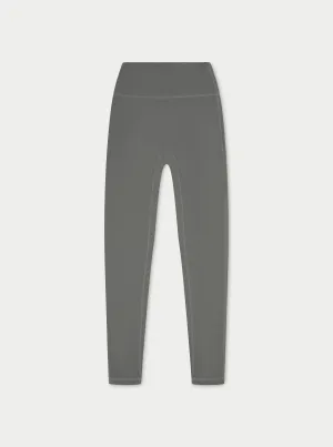 SCULPTING STRETCH EMBLEM LEGGINGS - CHARCOAL