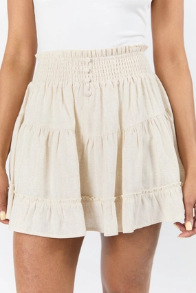 Seaside Soiree Linen Blend Skort
