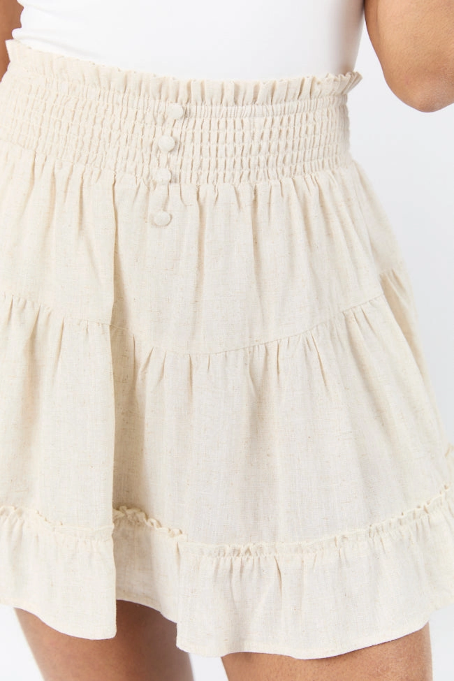 Seaside Soiree Linen Blend Skort