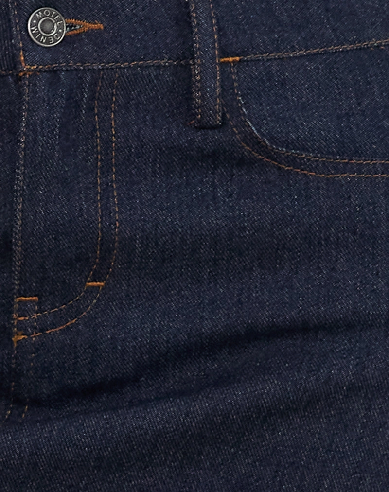 Sementara Mini Skirt in Denim Indigo