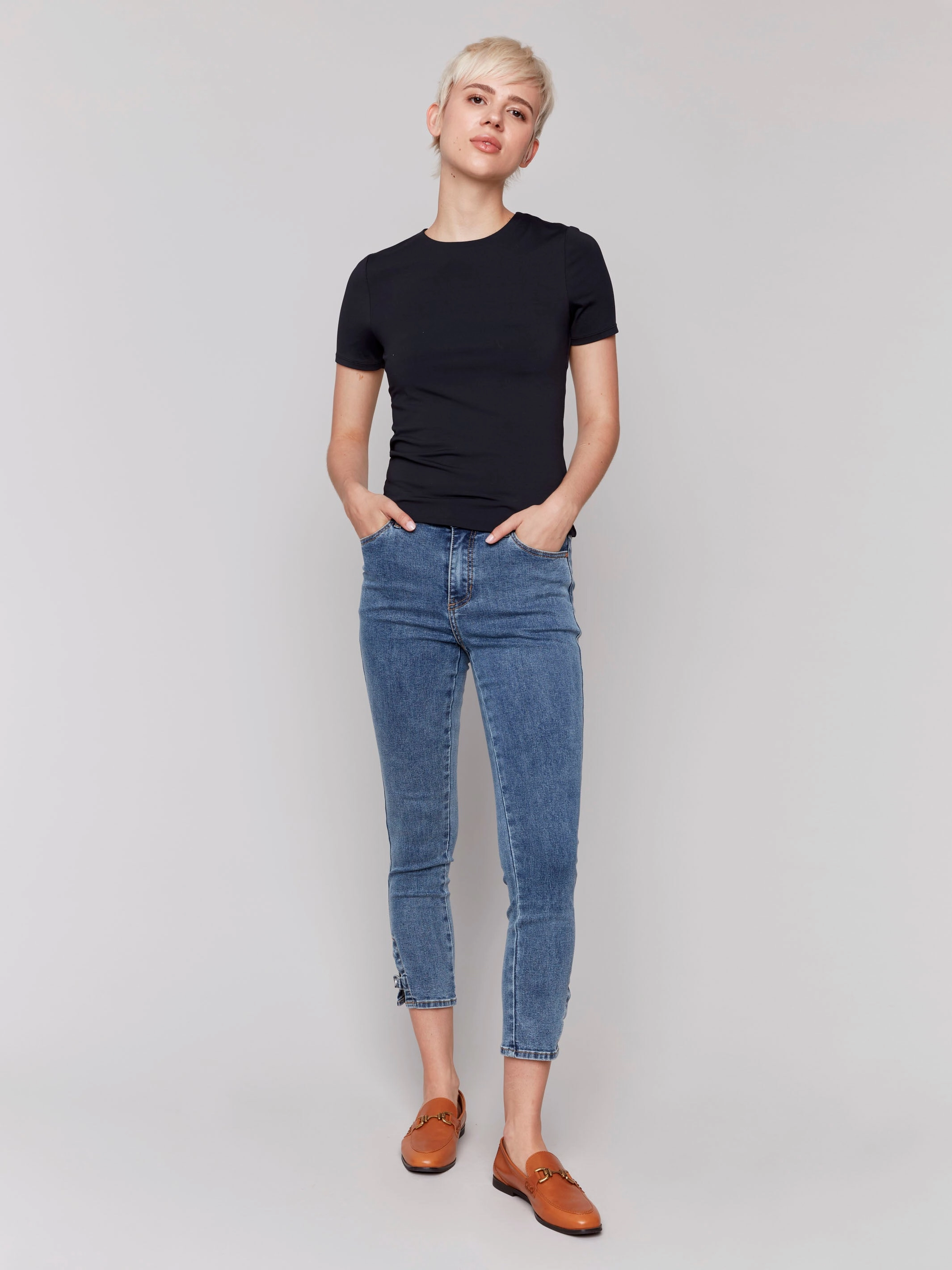 Short-Sleeved Super Stretch Top - Black