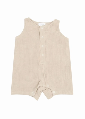Shortie Romper - Oxford Tan