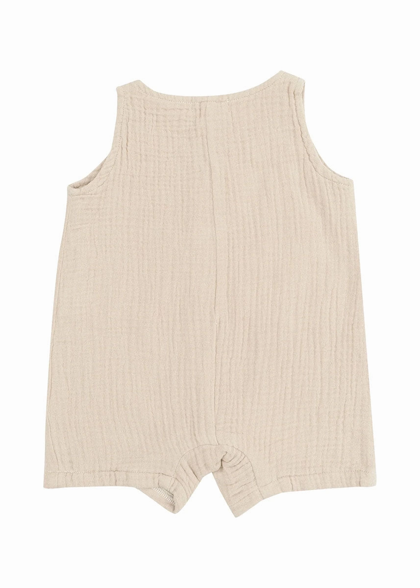 Shortie Romper - Oxford Tan