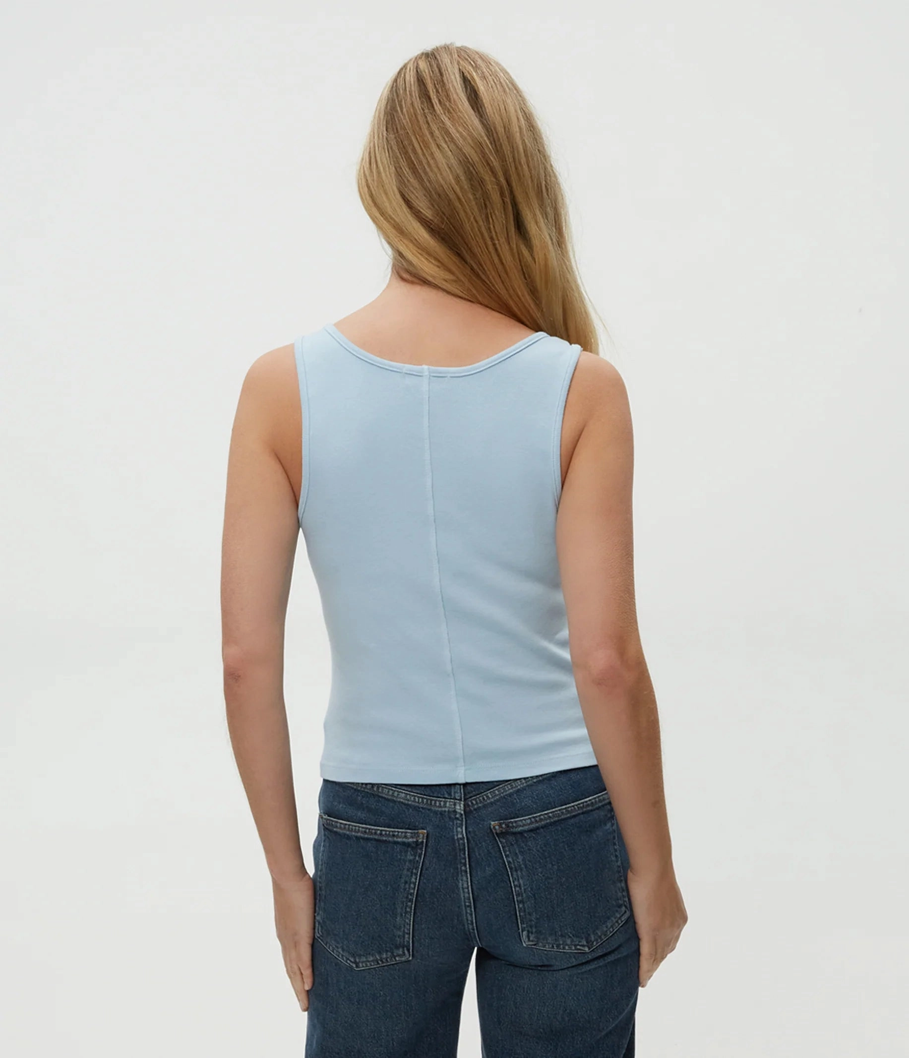 Sloan V Neck Tank - Fountain