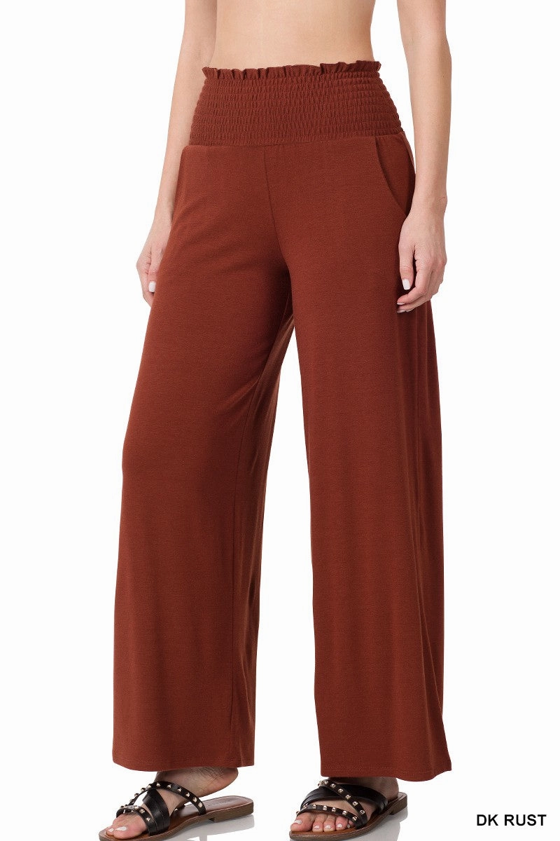 Smocked Wide Leg Pants | FINAL SALE