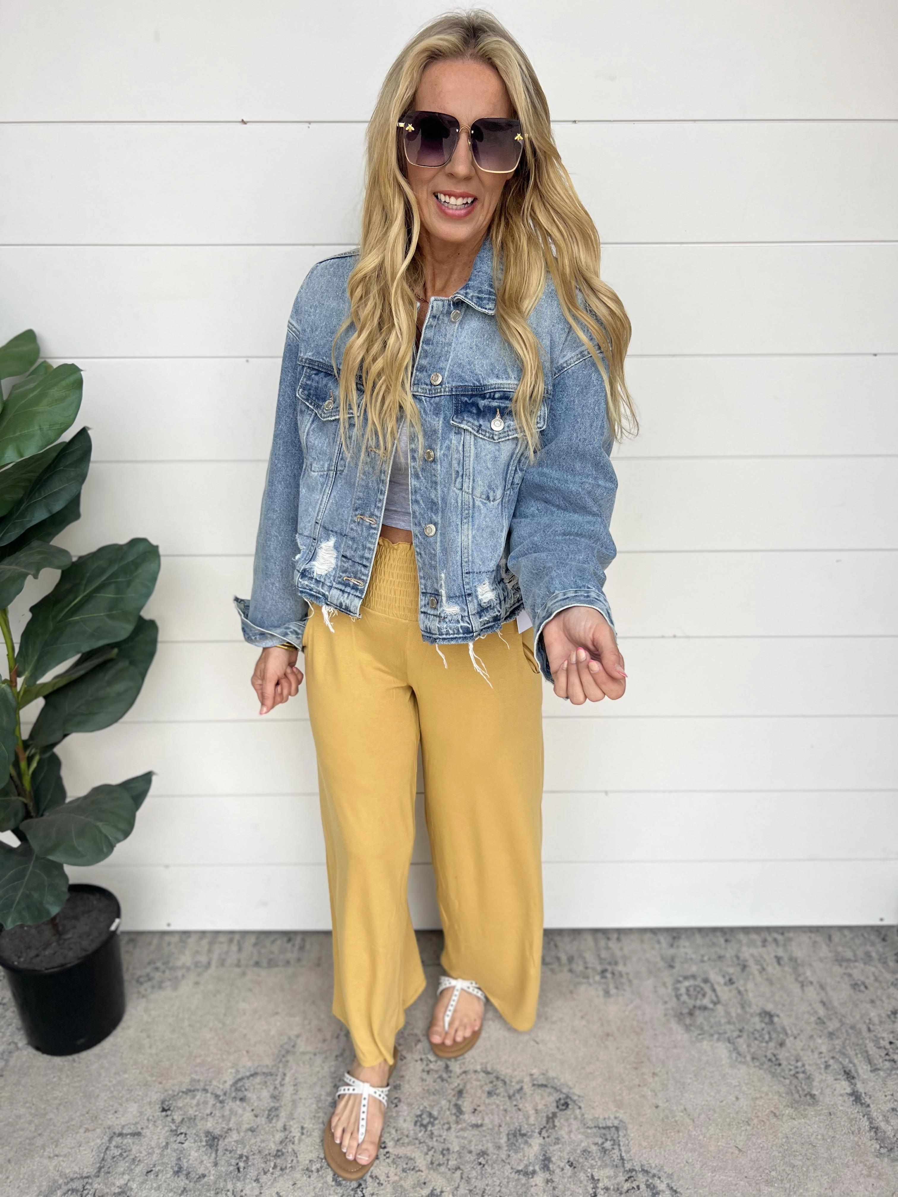 Smocked Wide Leg Pants | FINAL SALE