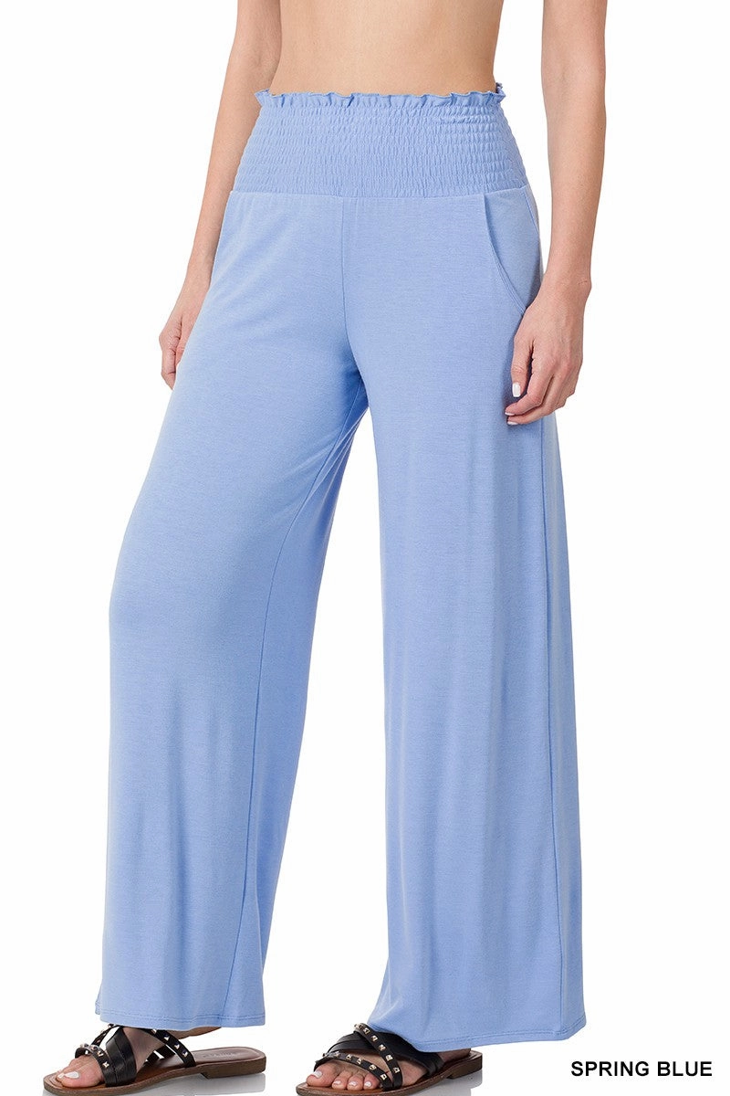 Smocked Wide Leg Pants | FINAL SALE