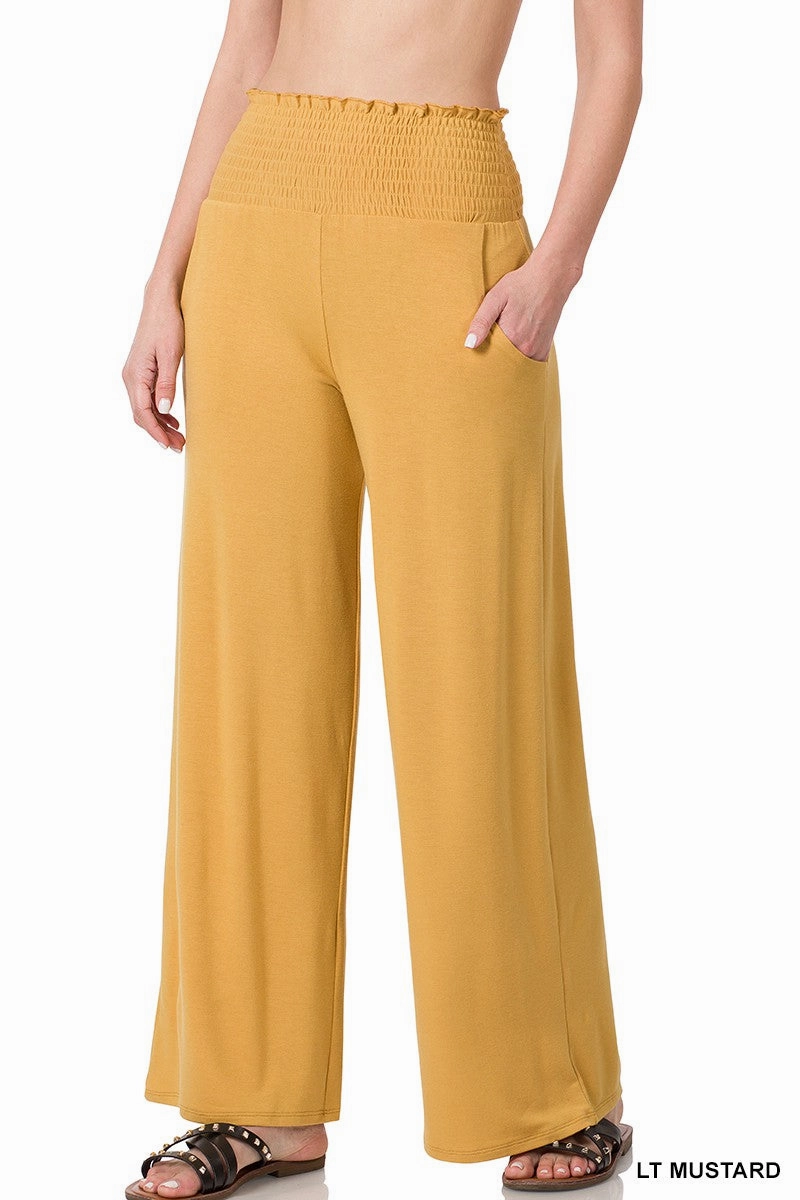 Smocked Wide Leg Pants | FINAL SALE