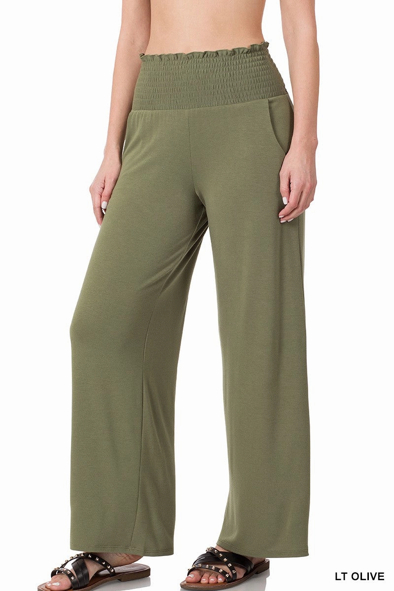 Smocked Wide Leg Pants | FINAL SALE