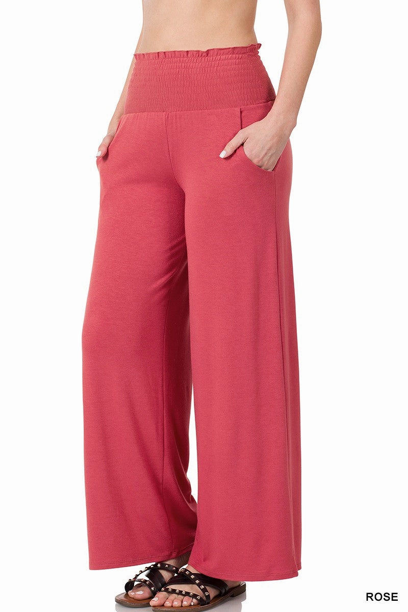 Smocked Wide Leg Pants | FINAL SALE
