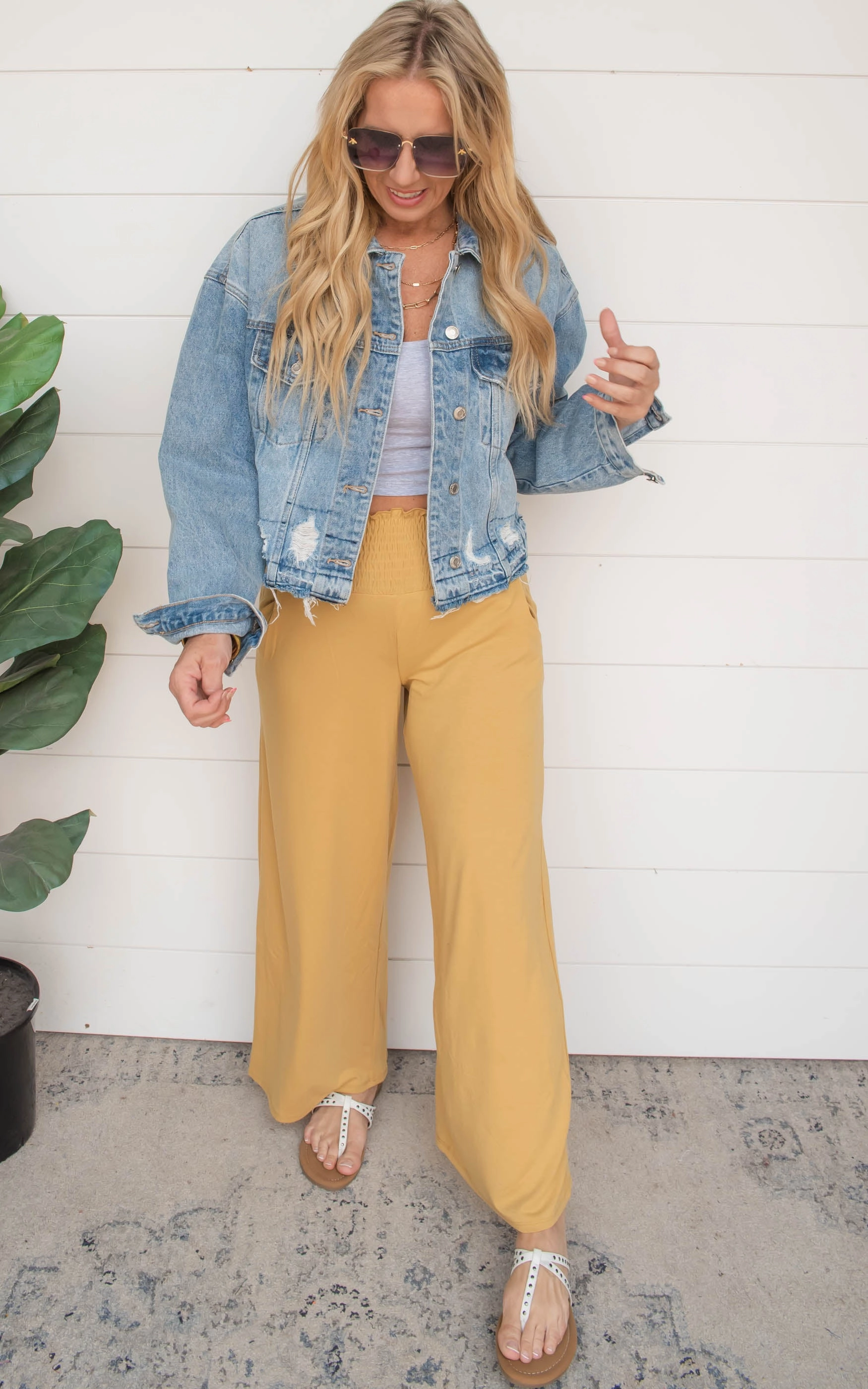 Smocked Wide Leg Pants | FINAL SALE