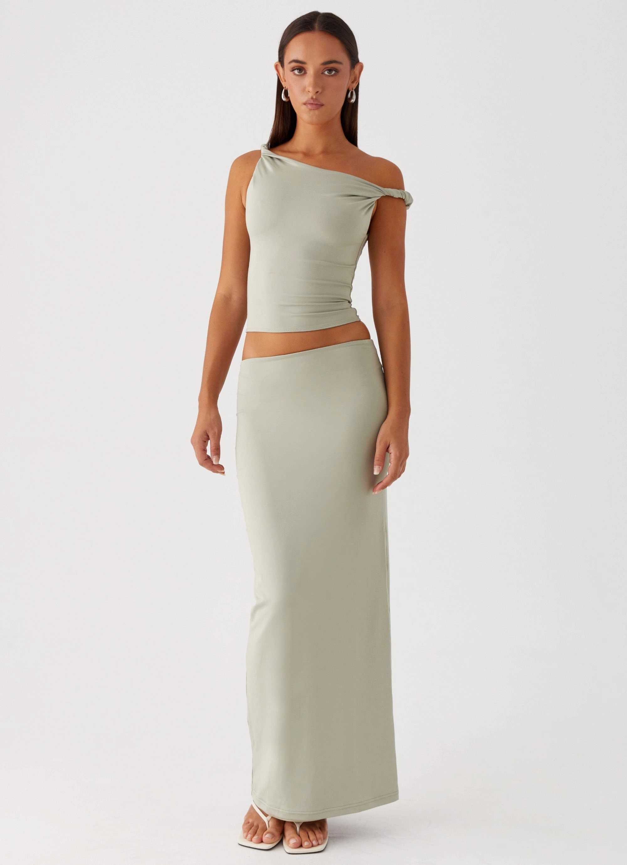 Solace Soul Maxi Skirt - Sage