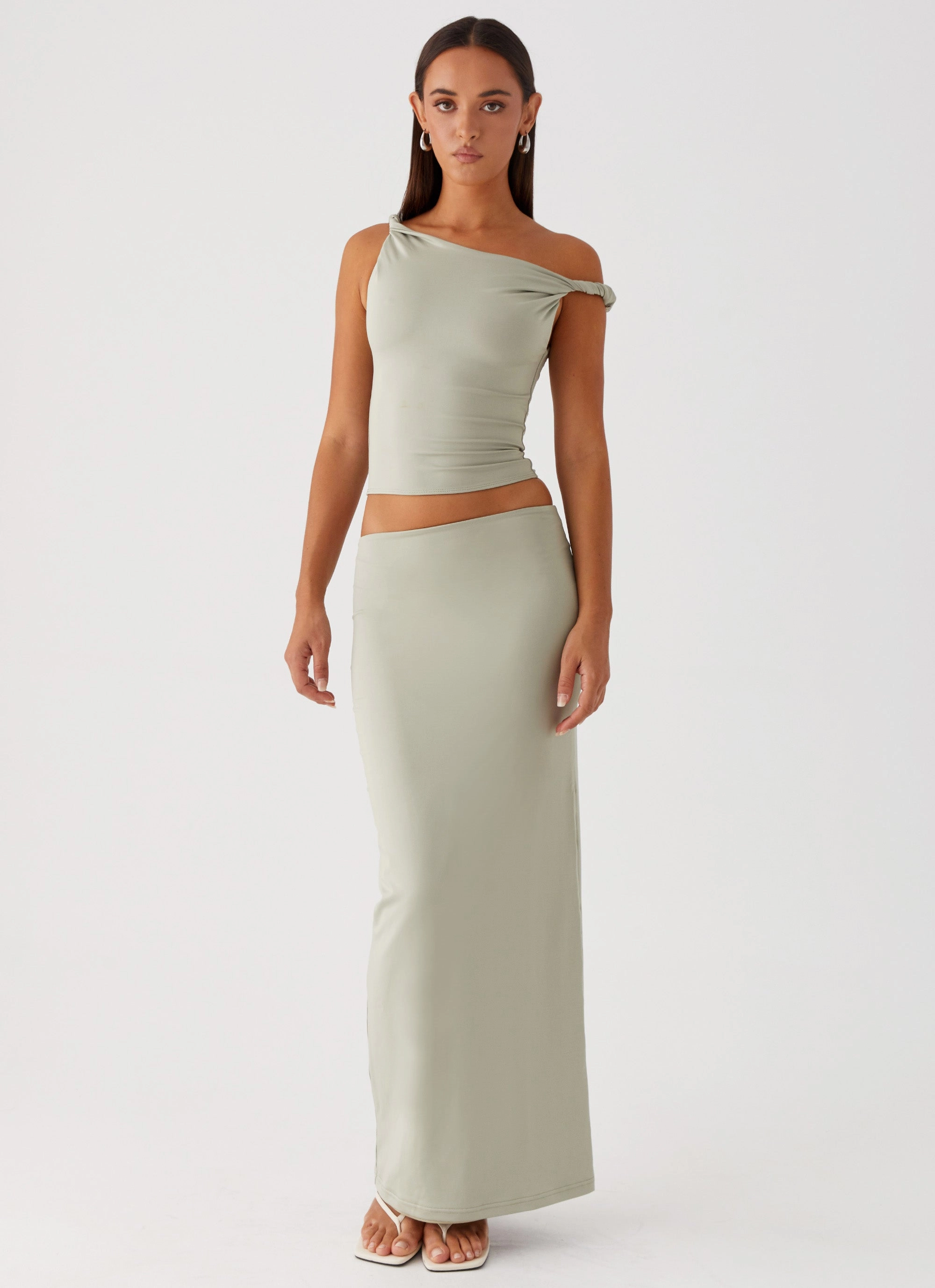 Solace Soul Maxi Skirt - Sage
