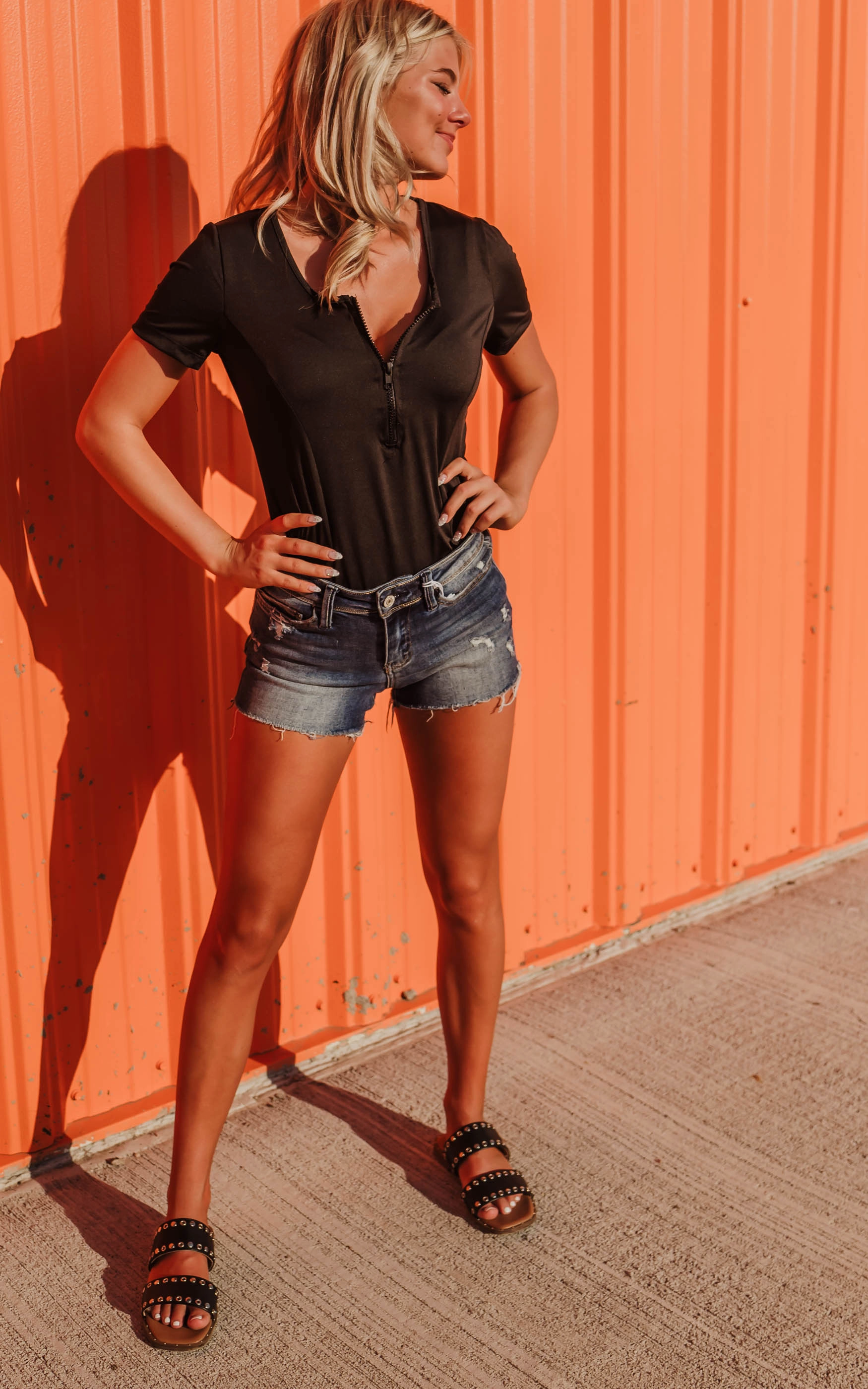 Solid Bodysuit Top - Final Sale
