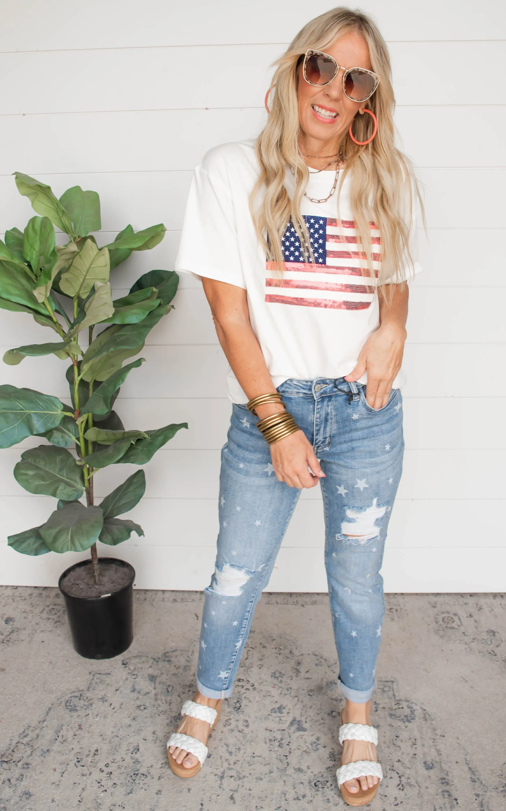 Star Crossed Destroy & Roll Cuff Boyfriend Denim Jeans | Judy Blue - Final Sale