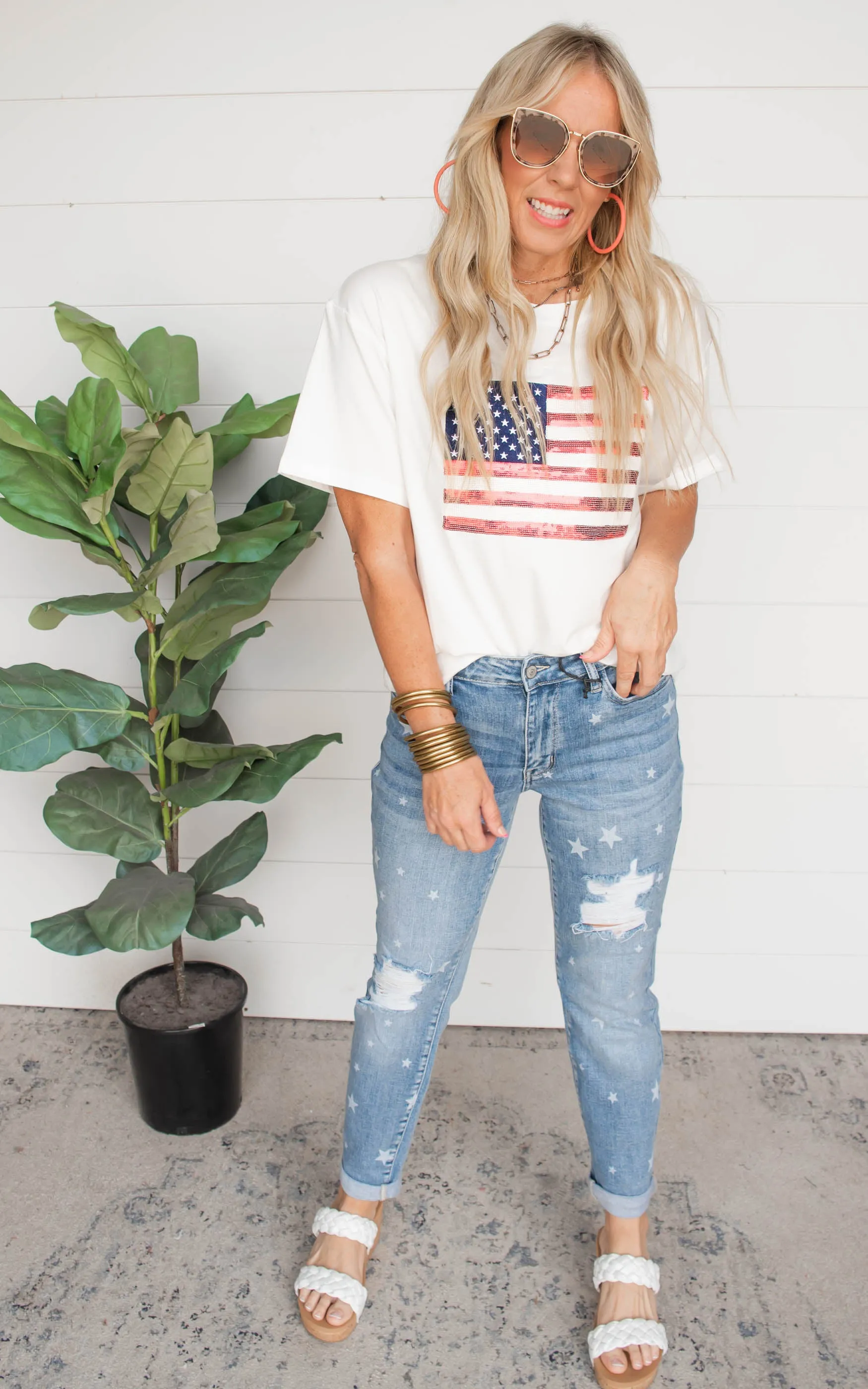 Star Crossed Destroy & Roll Cuff Boyfriend Denim Jeans | Judy Blue - Final Sale