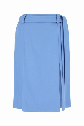 Stella McCartney Belted-Waist Midi Skirt