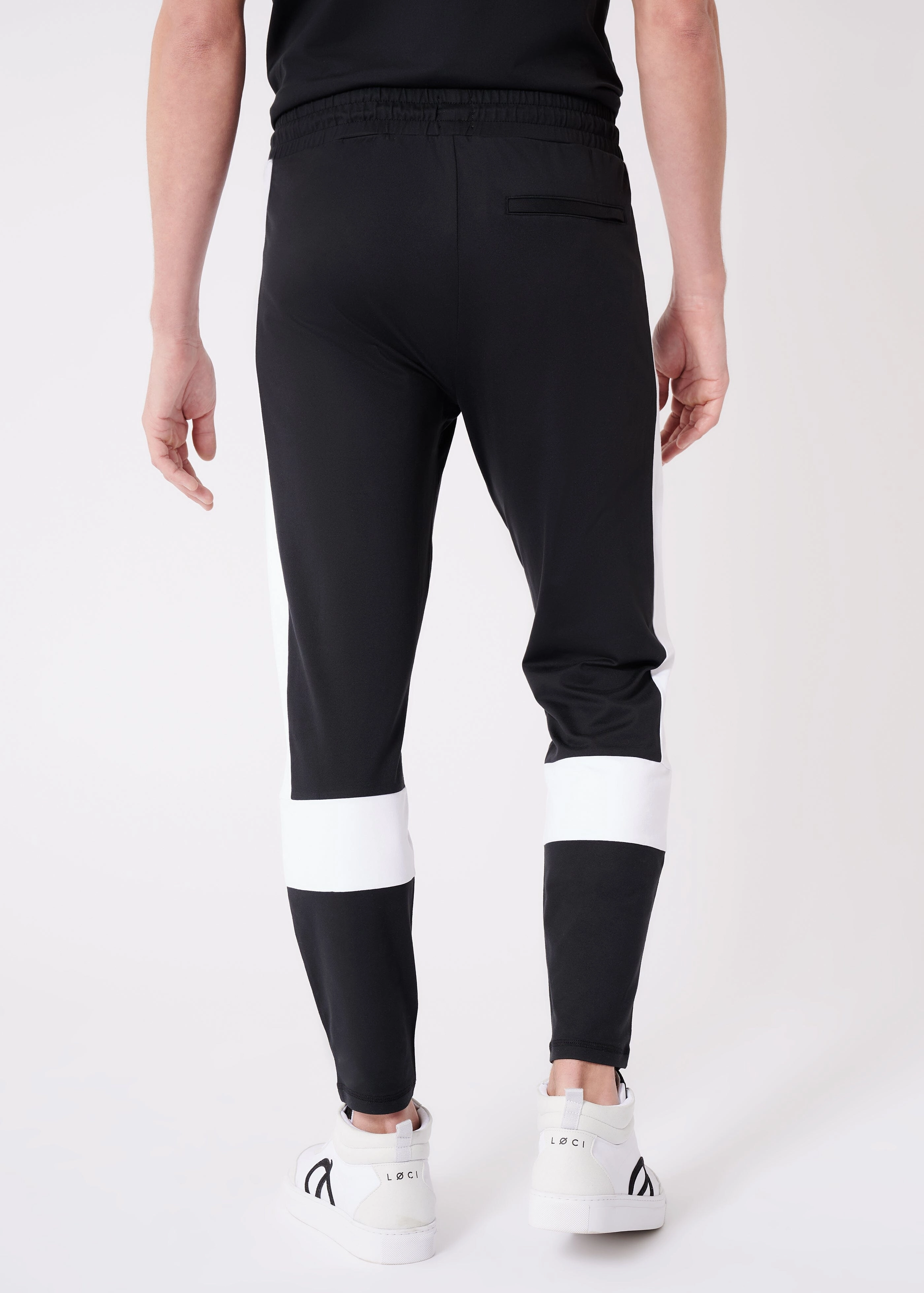 Summit Pant | Black w/ White Stripe