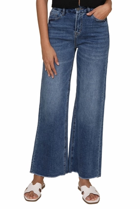 Super High Rise Wide Leg With Grinding