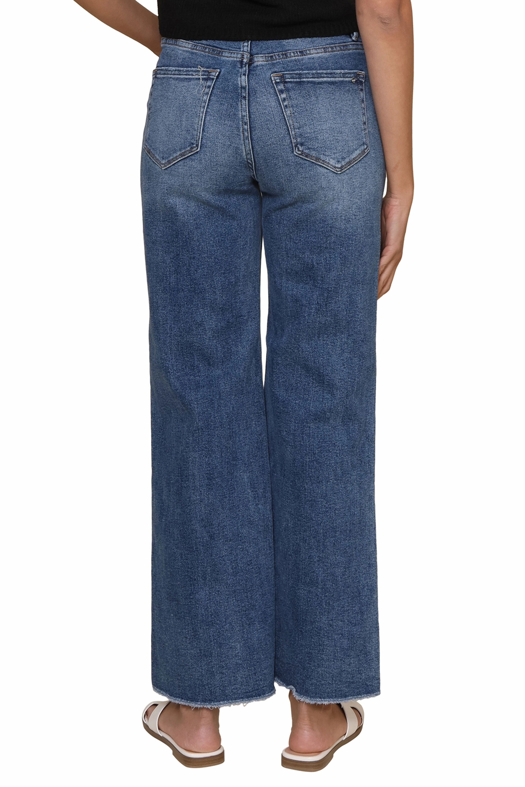 Super High Rise Wide Leg With Grinding