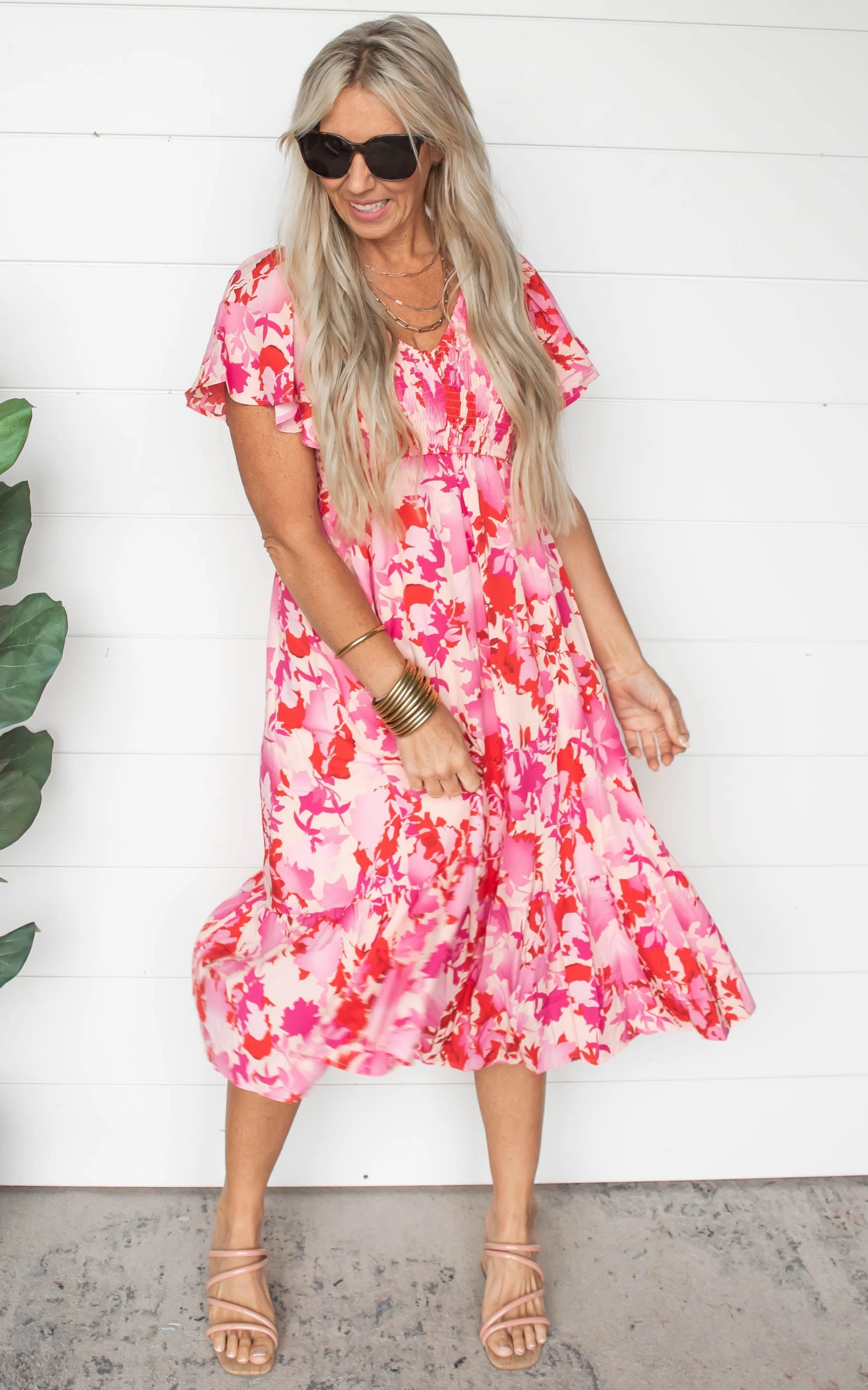 Sweet as Pie Printed Midi Dress - Final Sale