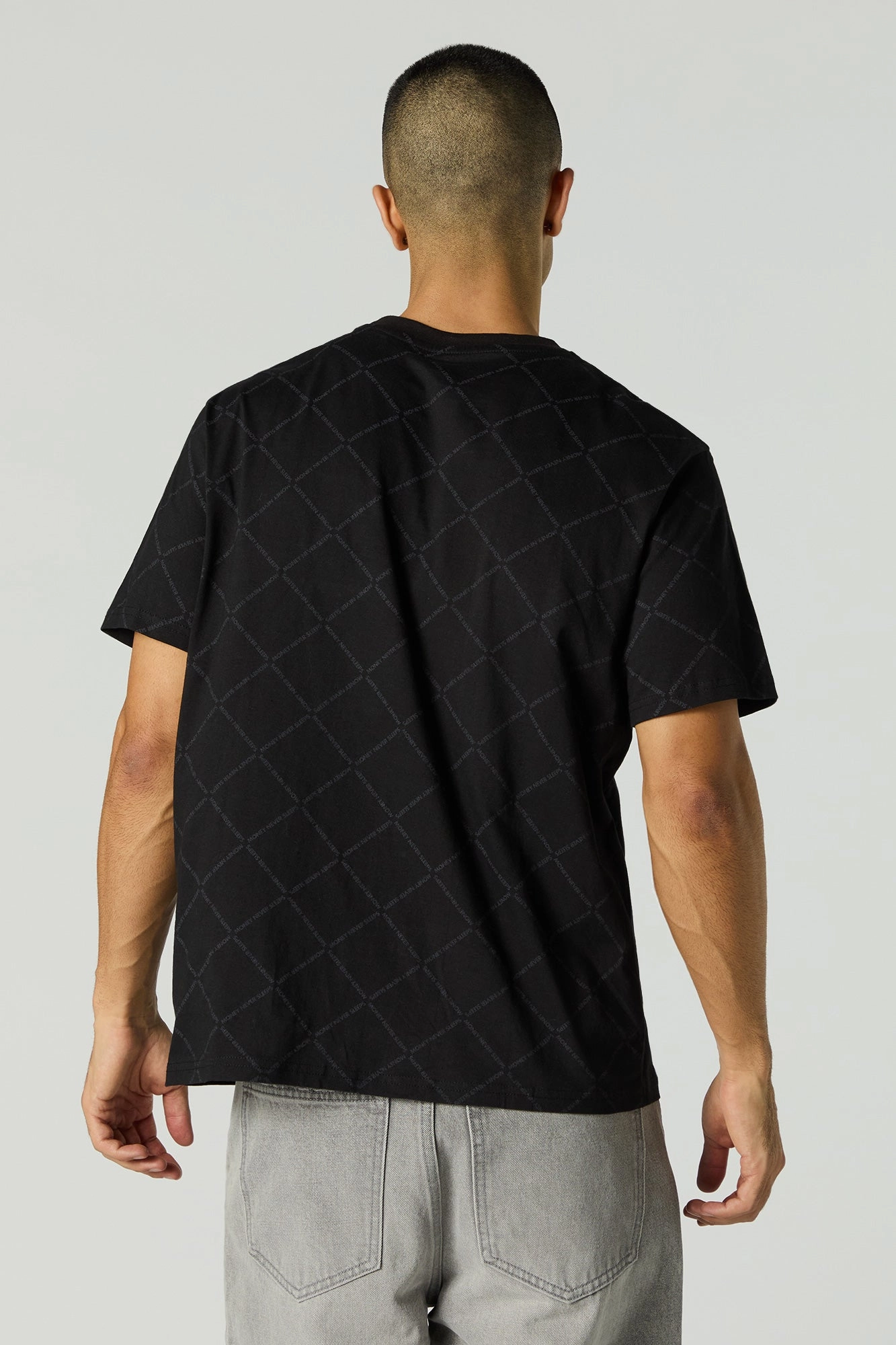 T-shirt à imprimé de monogramme