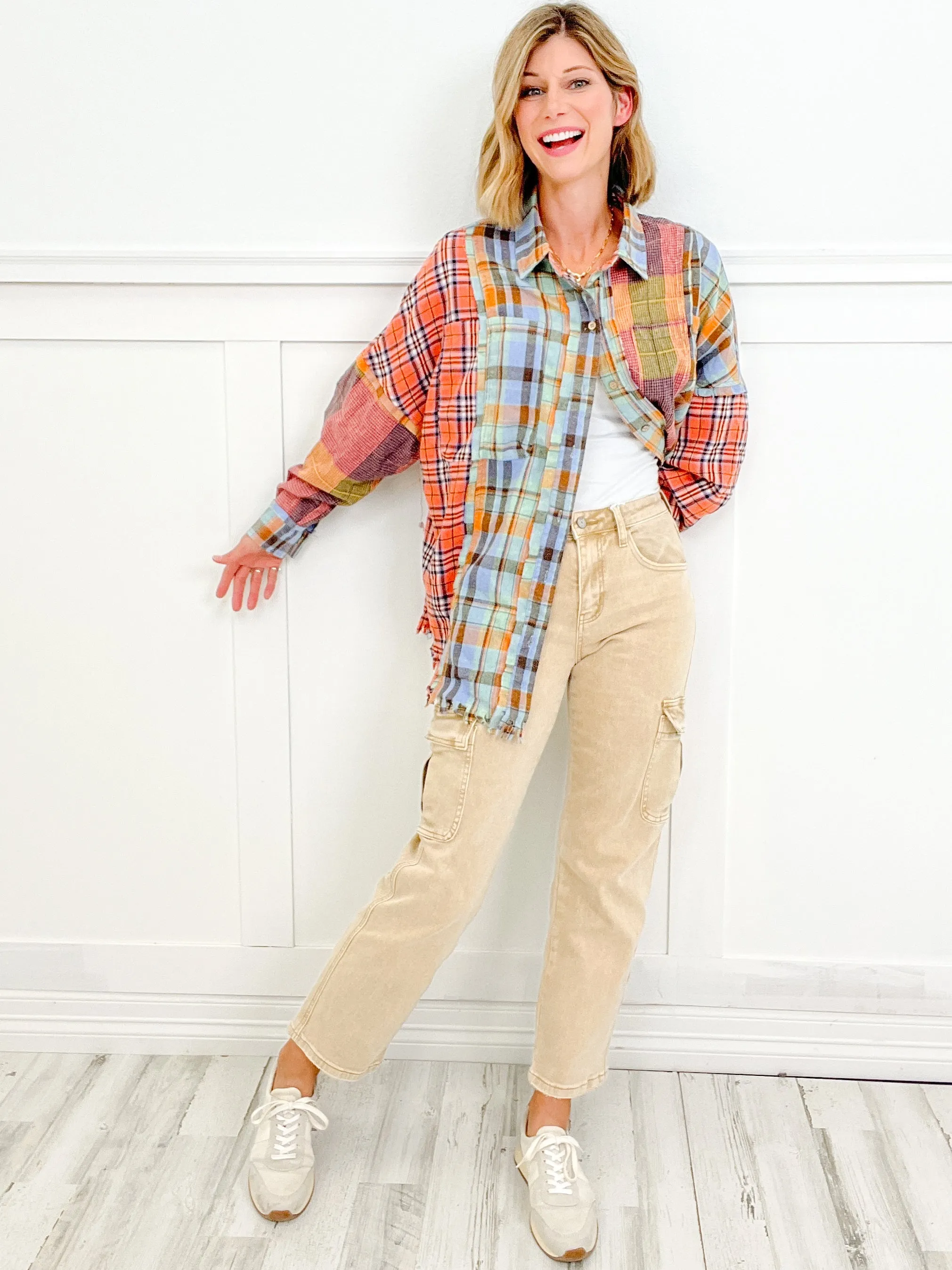 The Dixie Vervet High Rise Relaxed Straight Cargo Jeans