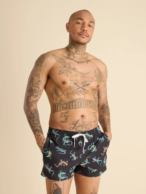 The Blizzard O' Lizards 4" (Classic Swim Trunk)