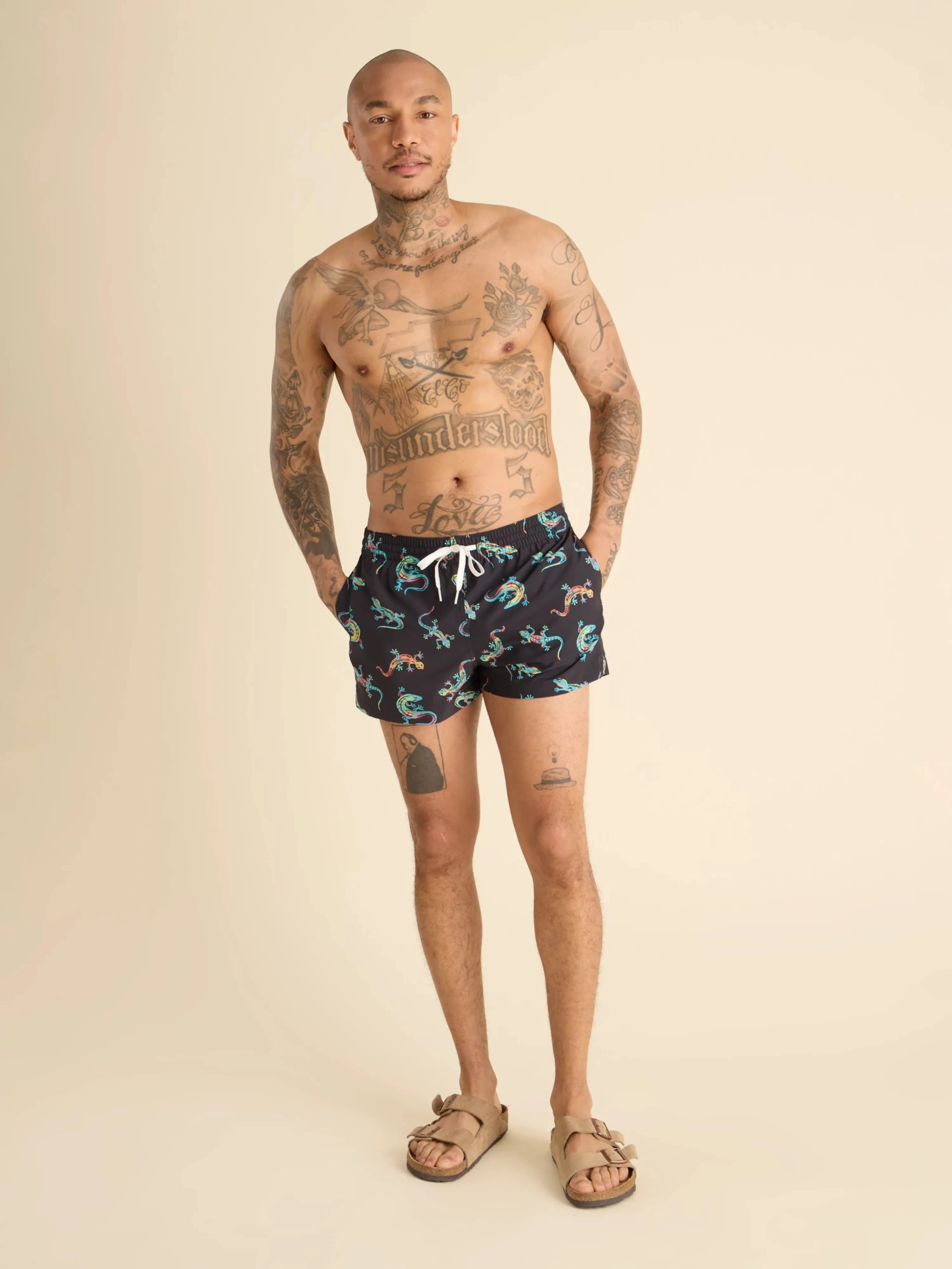The Blizzard O' Lizards 4" (Classic Swim Trunk)