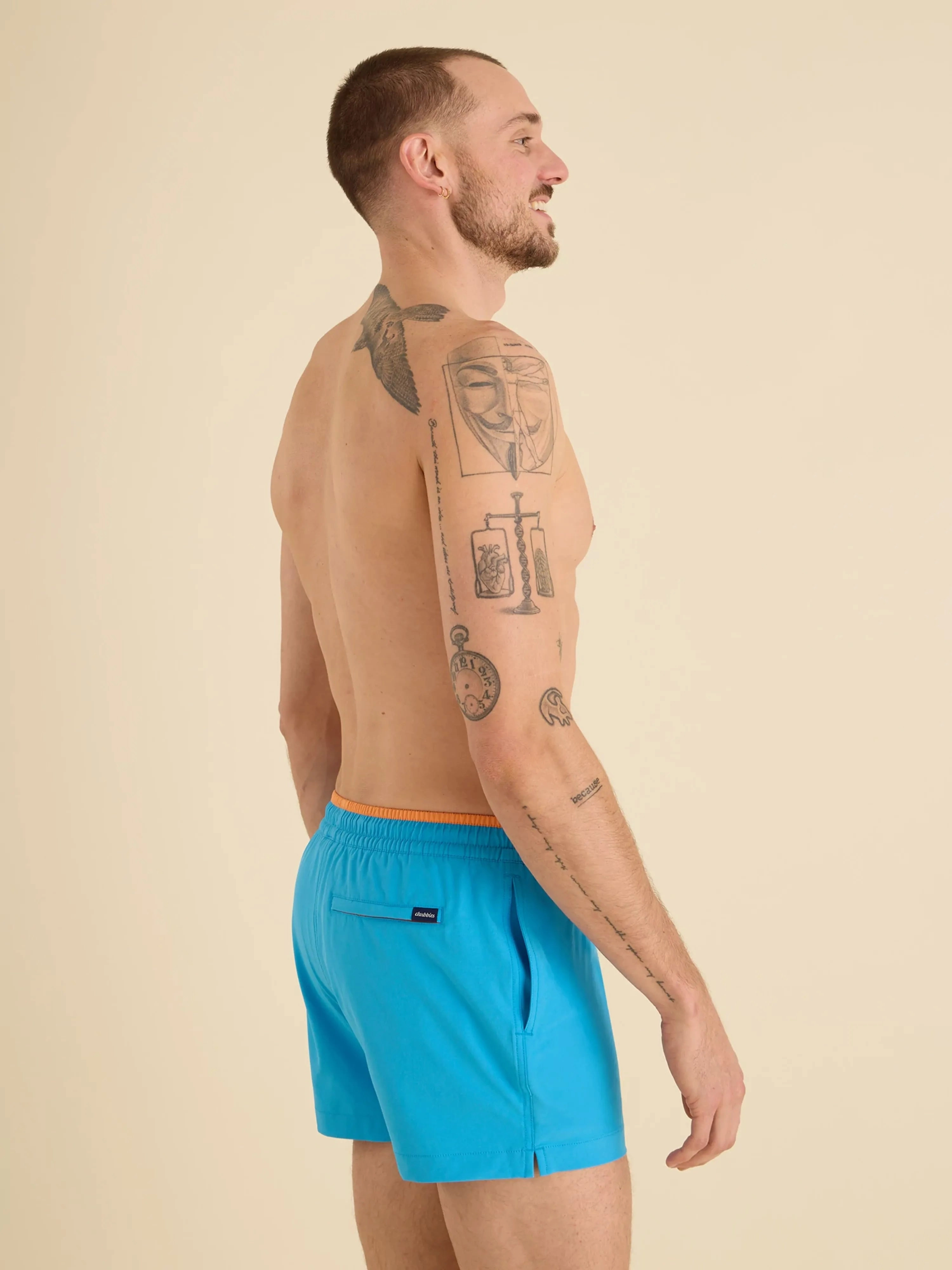 The Blue Barracudas 4" (Classic Swim Trunk)