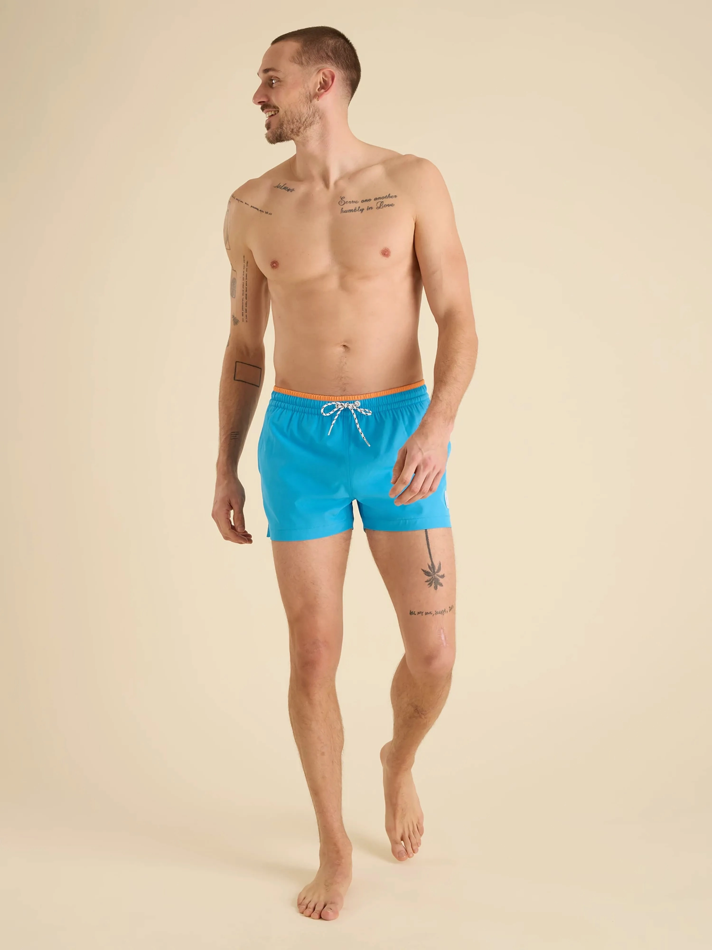 The Blue Barracudas 4" (Classic Swim Trunk)