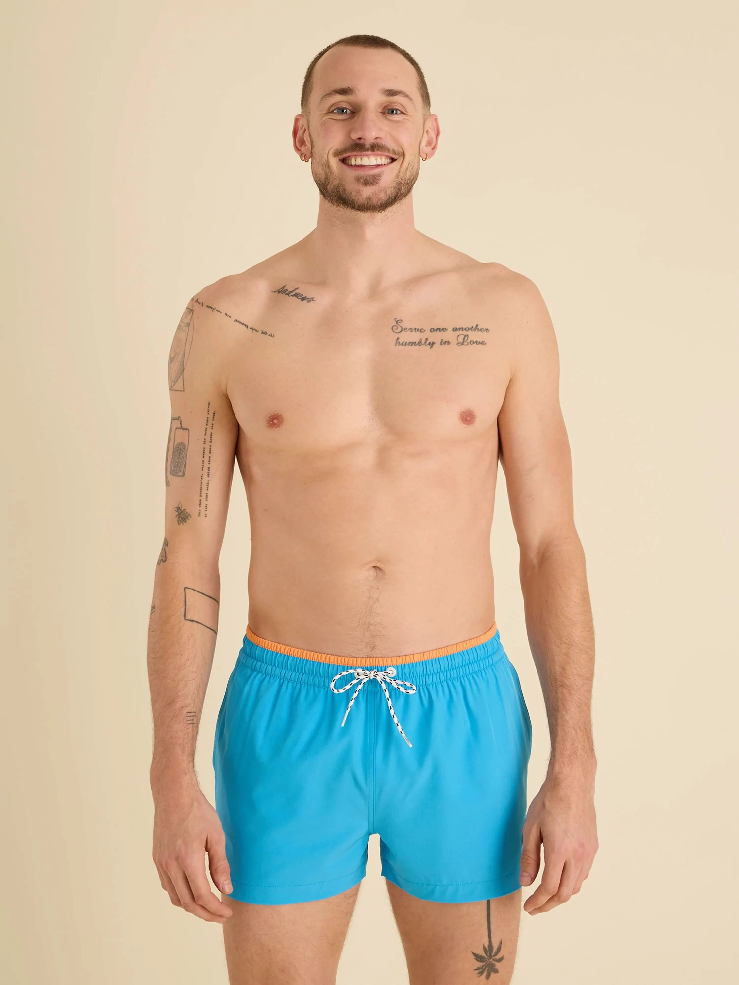 The Blue Barracudas 4" (Classic Swim Trunk)