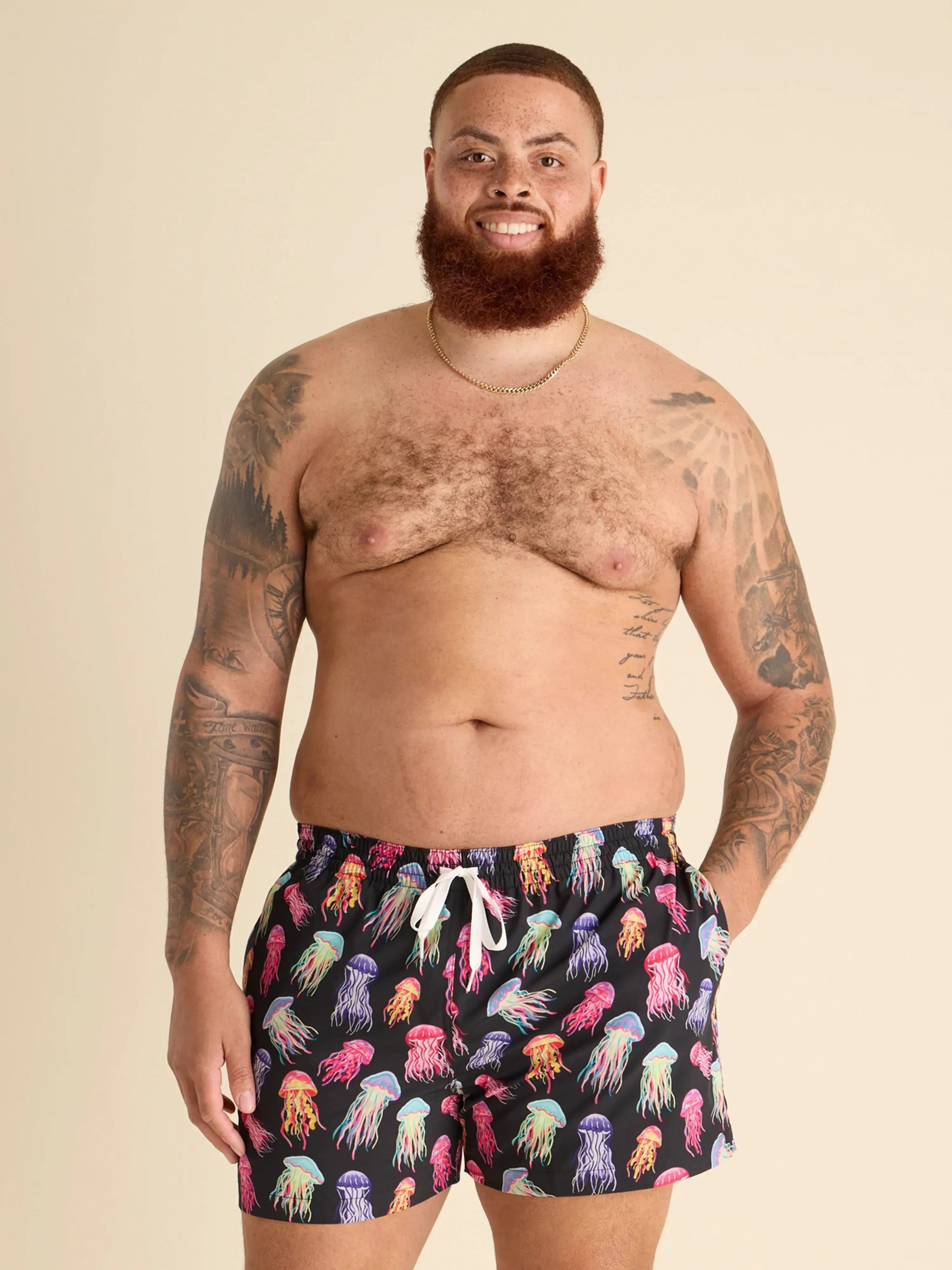 The Don't Be Jellies 4" (Classic Swim Trunk)