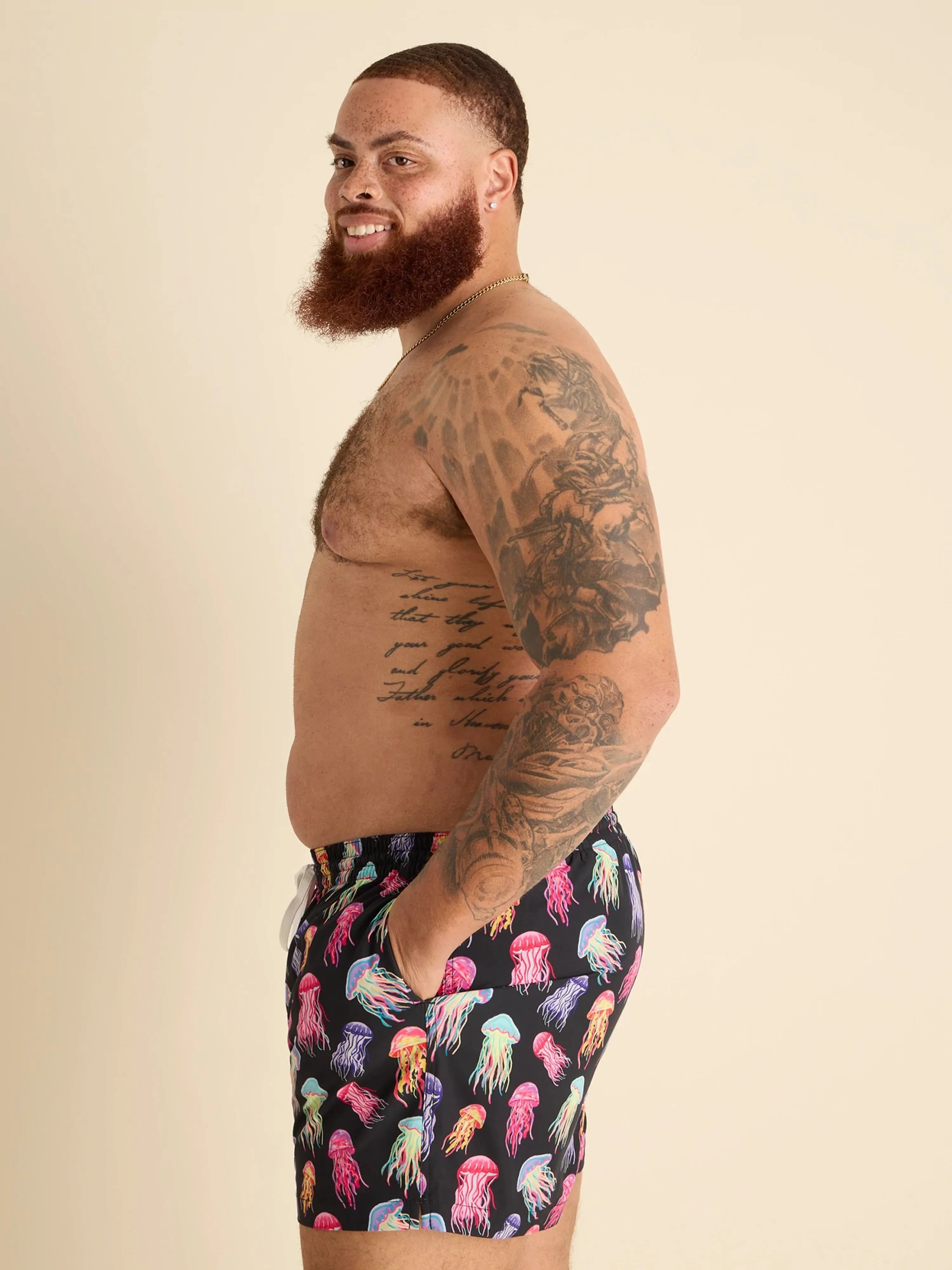 The Don't Be Jellies 4" (Classic Swim Trunk)