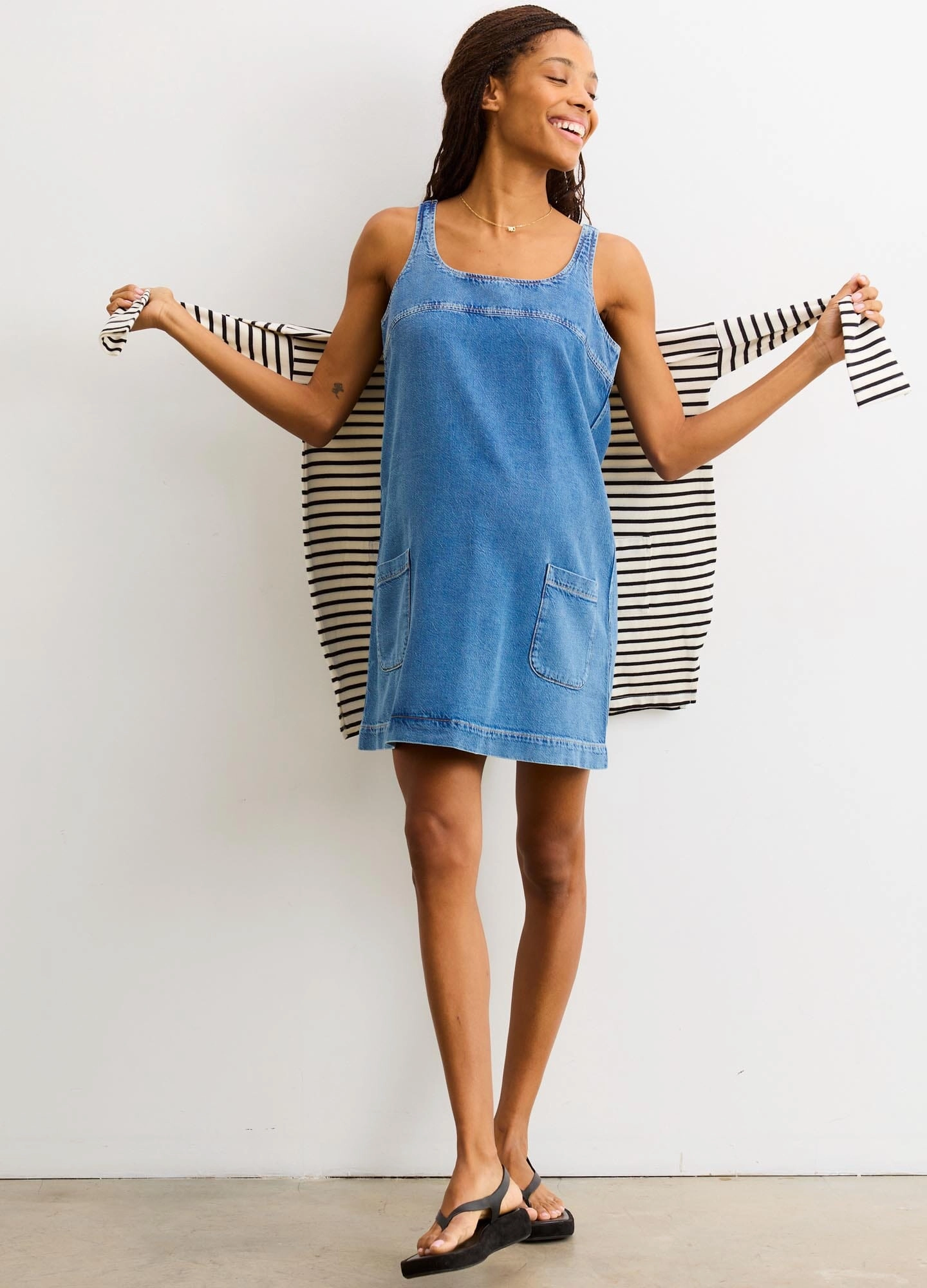 The Kiley Denim Mini Dress